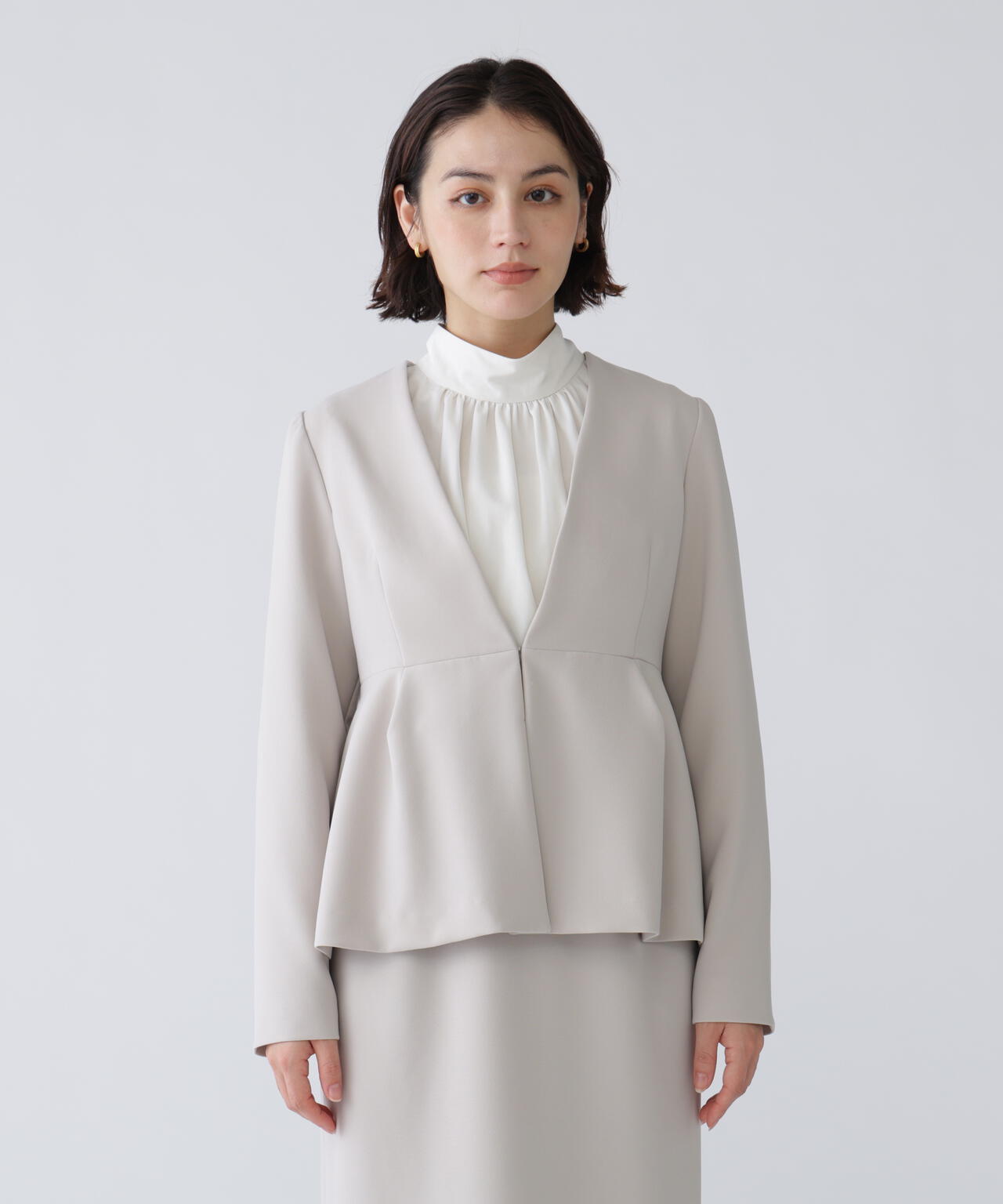 【365ユーティリティ】静電軽減テープ使用洗えてシワになりづらいスカートセットアップ