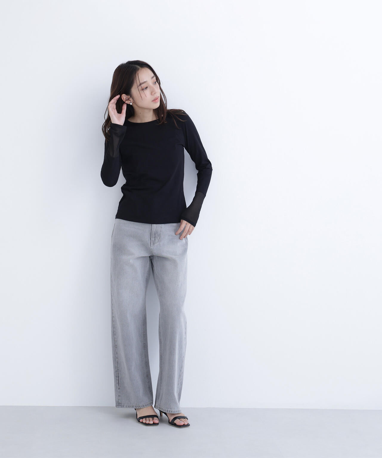 シアーカフスカットソー