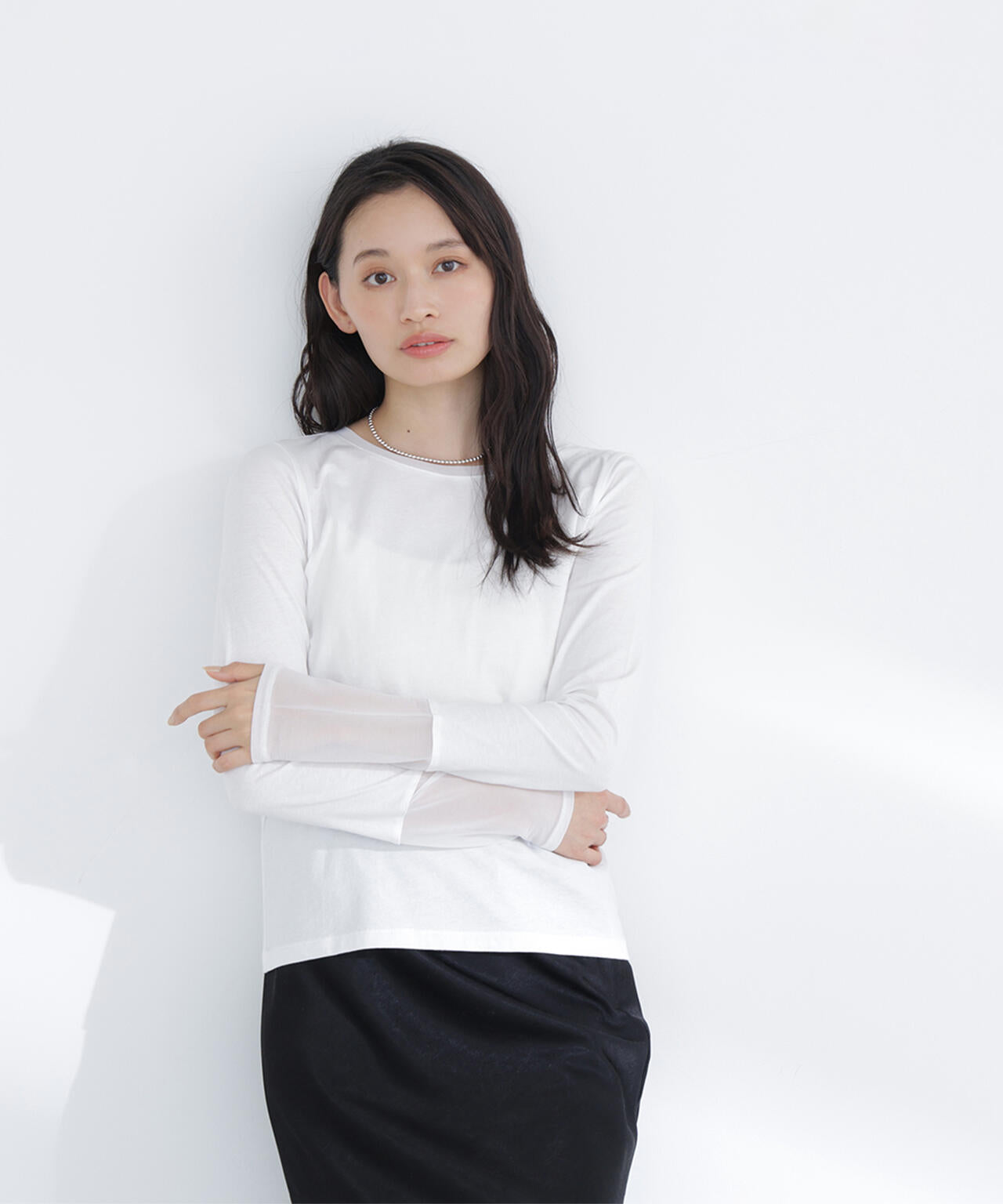 シアーカフスカットソー