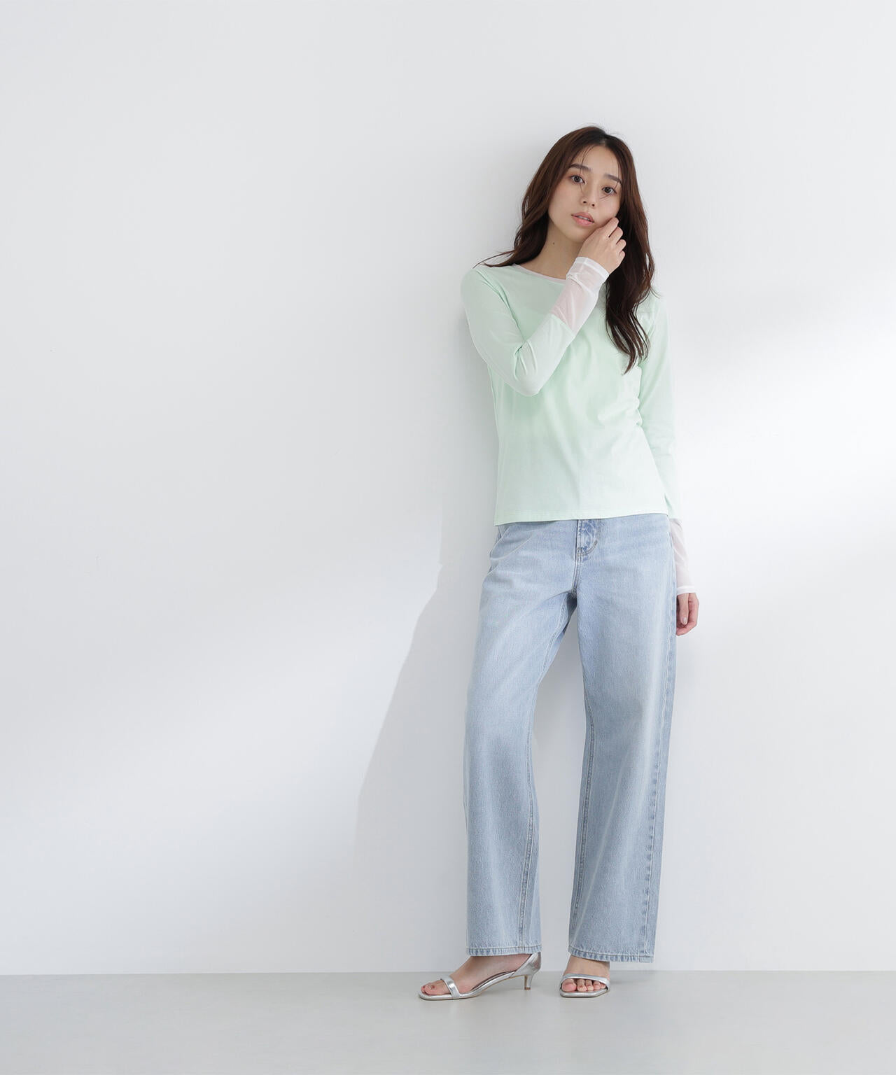 シアーカフスカットソー