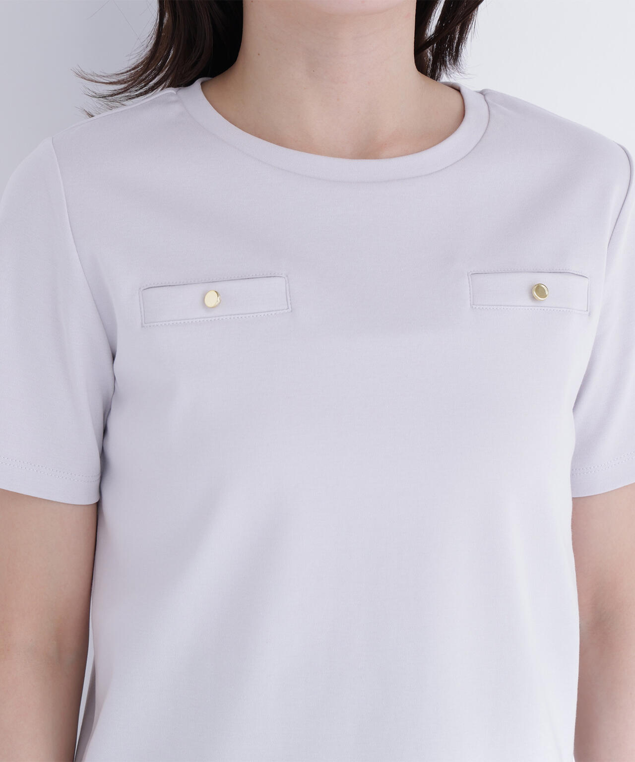 【6/16 ～6/18 2buy10%OFF 対象商品】ベーシックTシャツ フェイクポケット付き