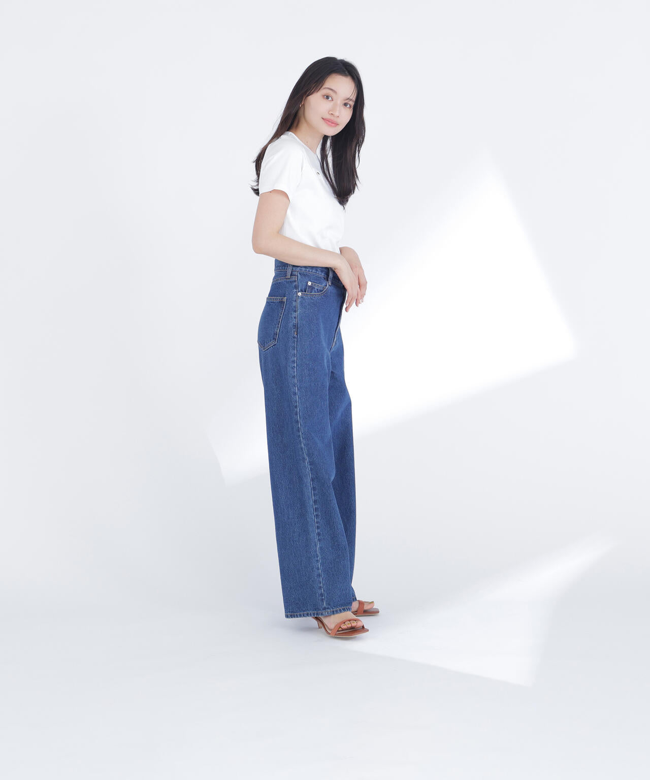 【6/16 ～6/18 2buy10%OFF 対象商品】ベーシックTシャツ フェイクポケット付き
