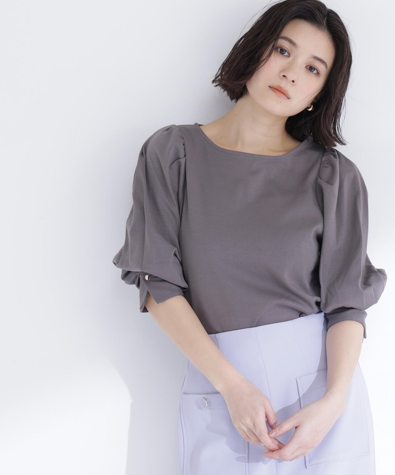 パフスリーブカットソートップス | NATURAL BEAUTY BASIC（ナチュラル