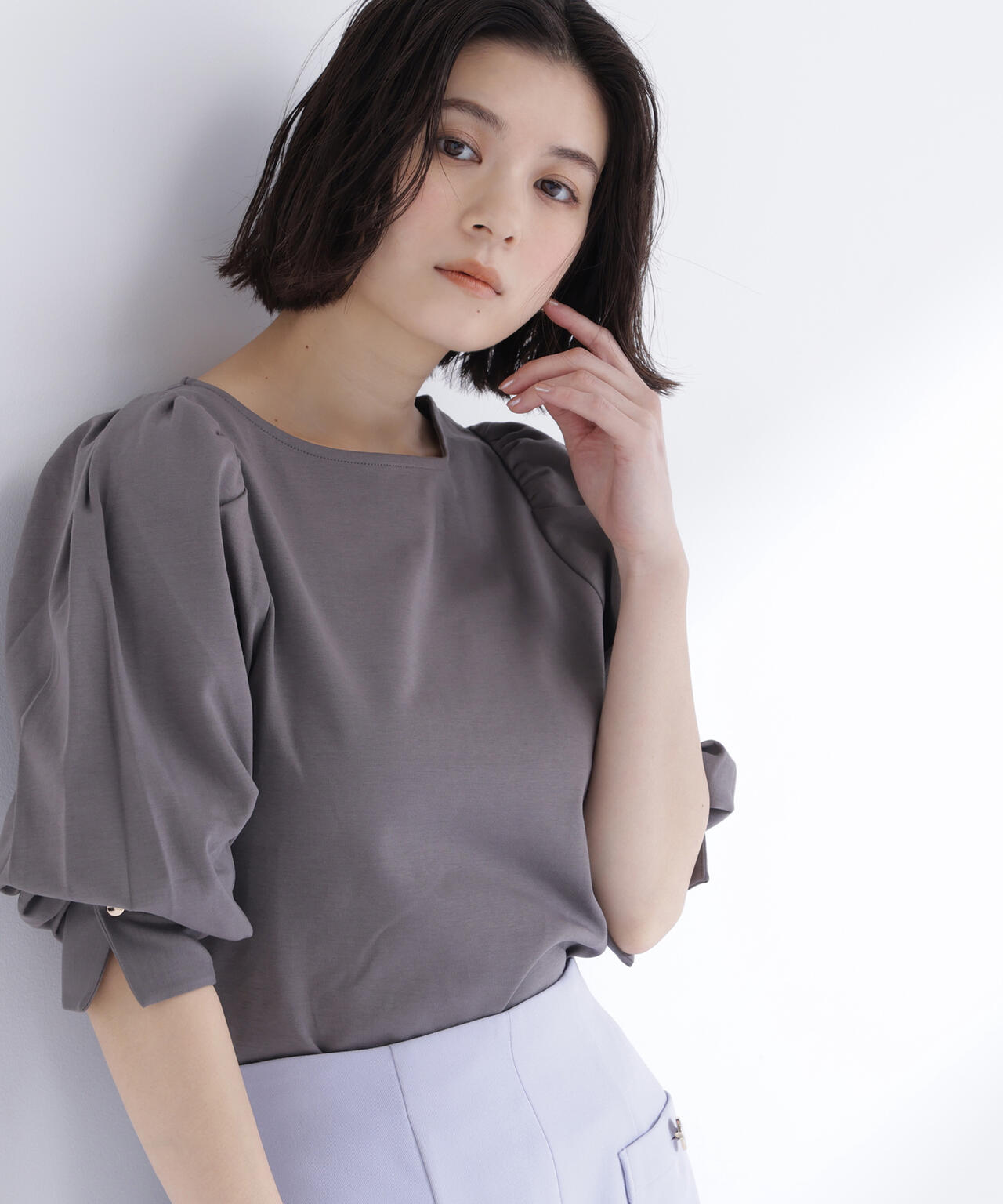 パフスリーブカットソートップス
