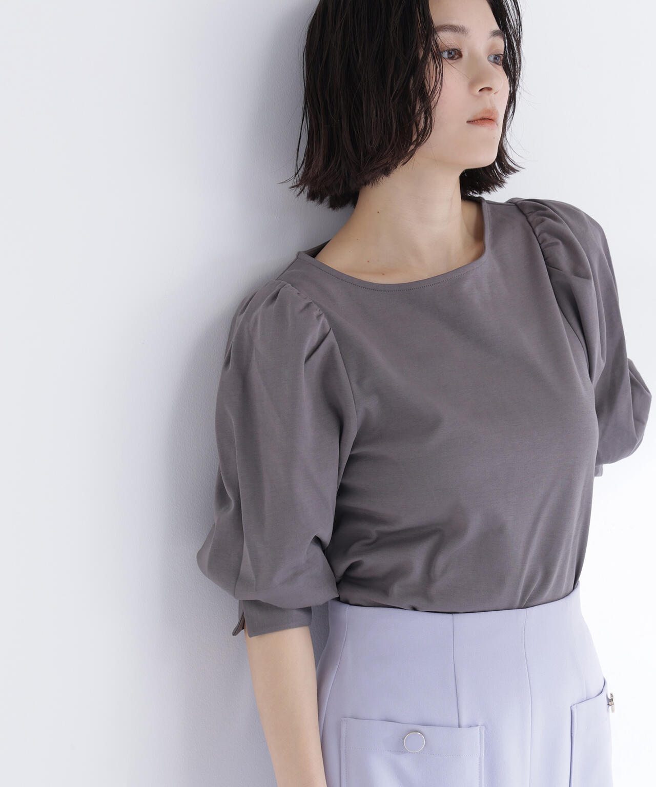 パフスリーブカットソートップス | NATURAL BEAUTY BASIC（ナチュラル