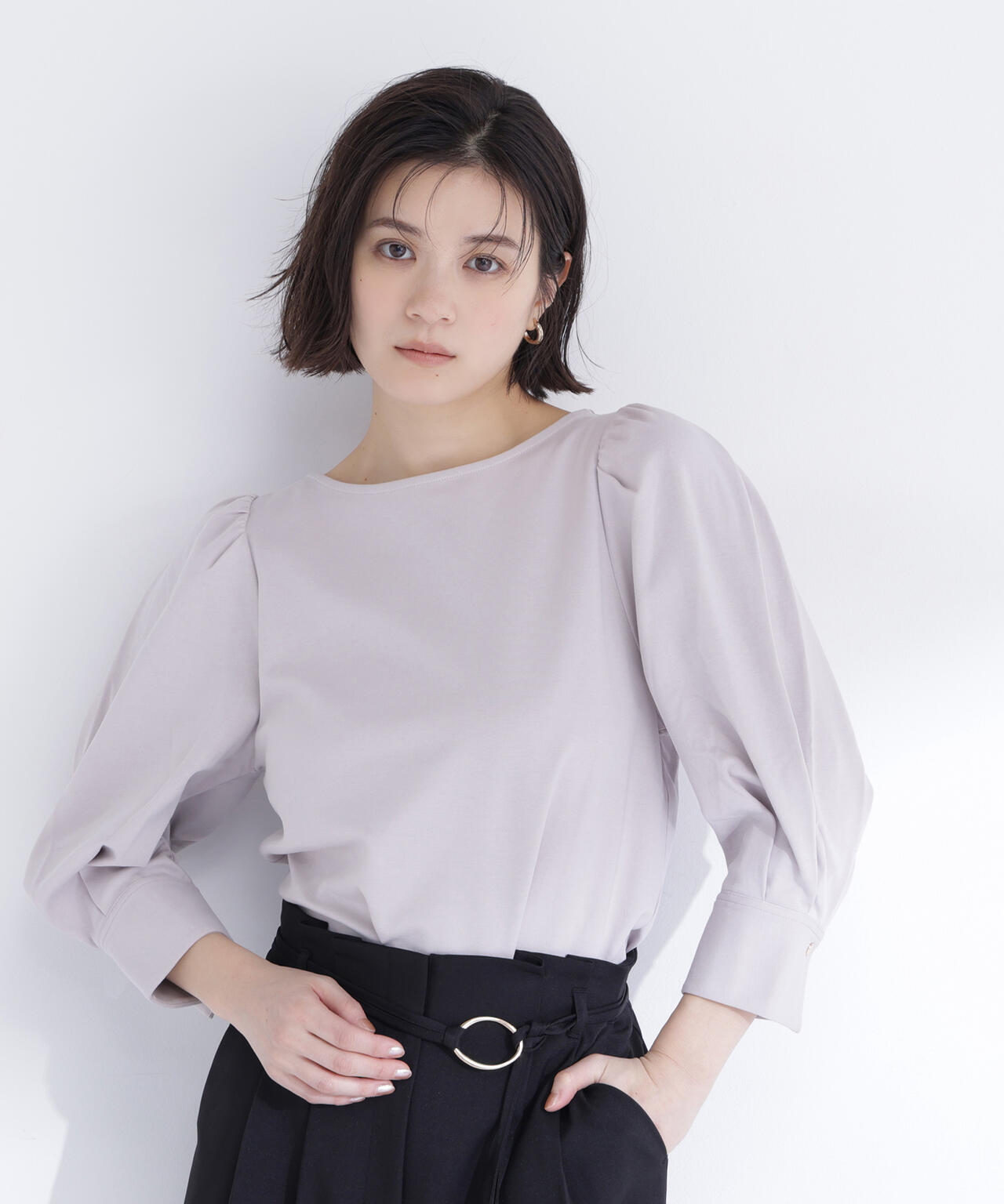 パフスリーブカットソートップス