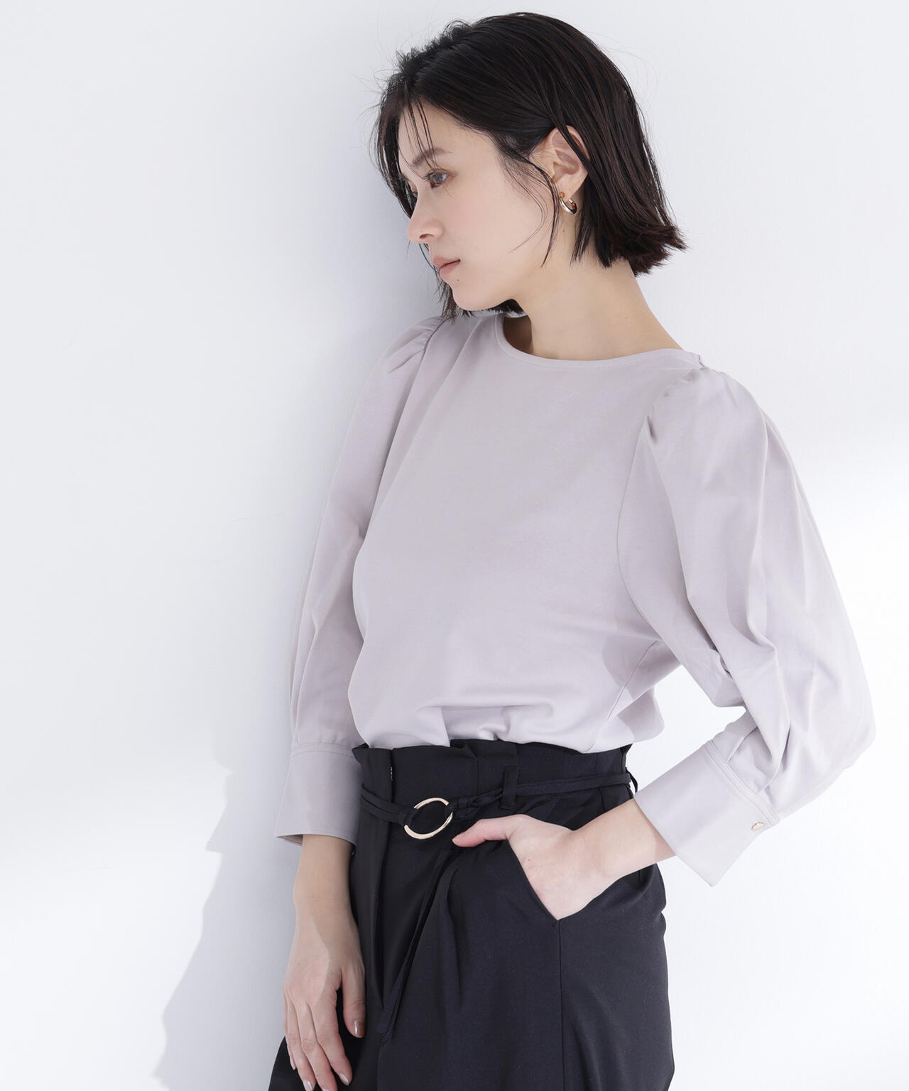 パフスリーブカットソートップス