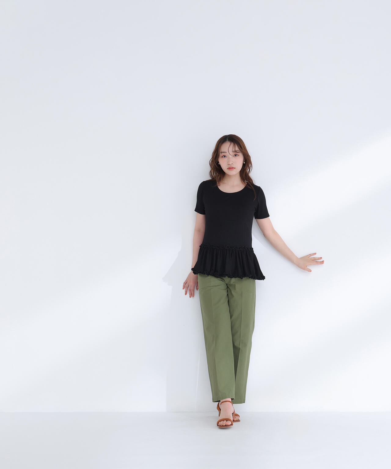 ヘムフリルカットソー