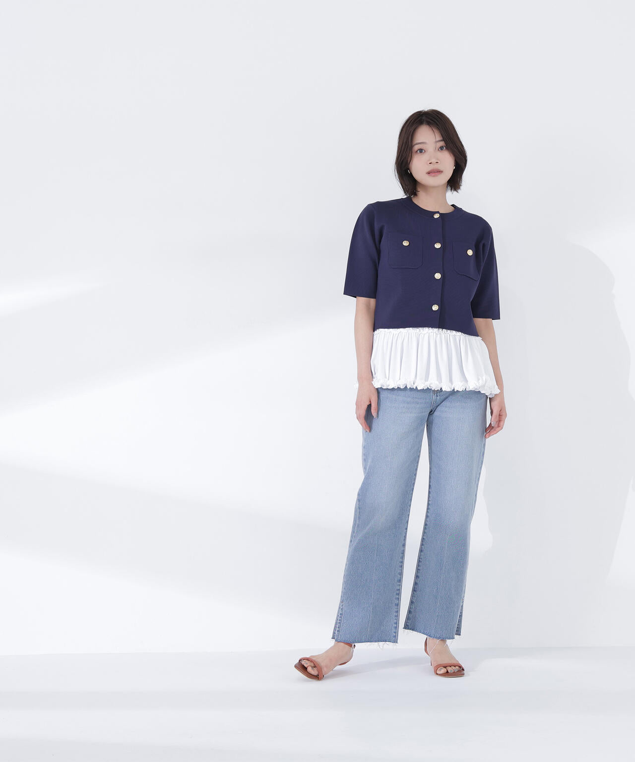 ヘムフリルカットソー | NATURAL BEAUTY BASIC（ナチュラル