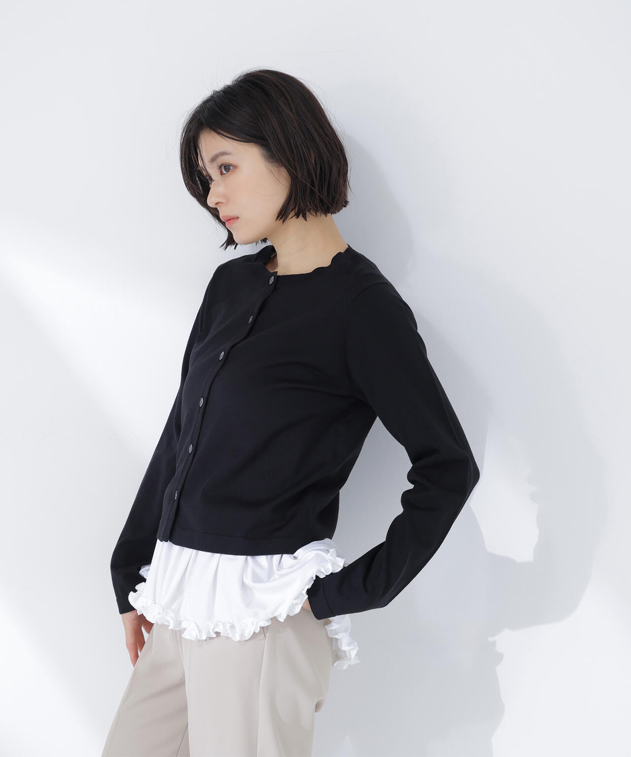 ヘムフリルカットソー | NATURAL BEAUTY BASIC（ナチュラル