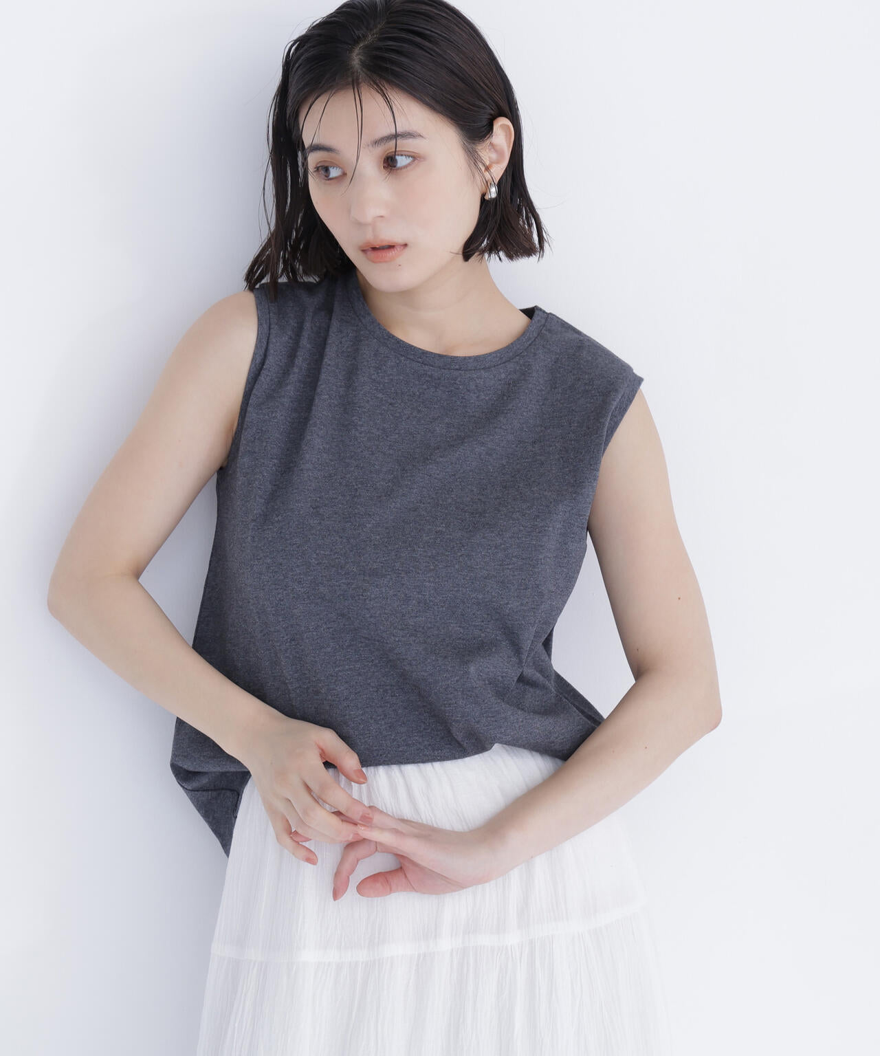 メタルポイントノースリーブカットソー | NATURAL BEAUTY BASIC