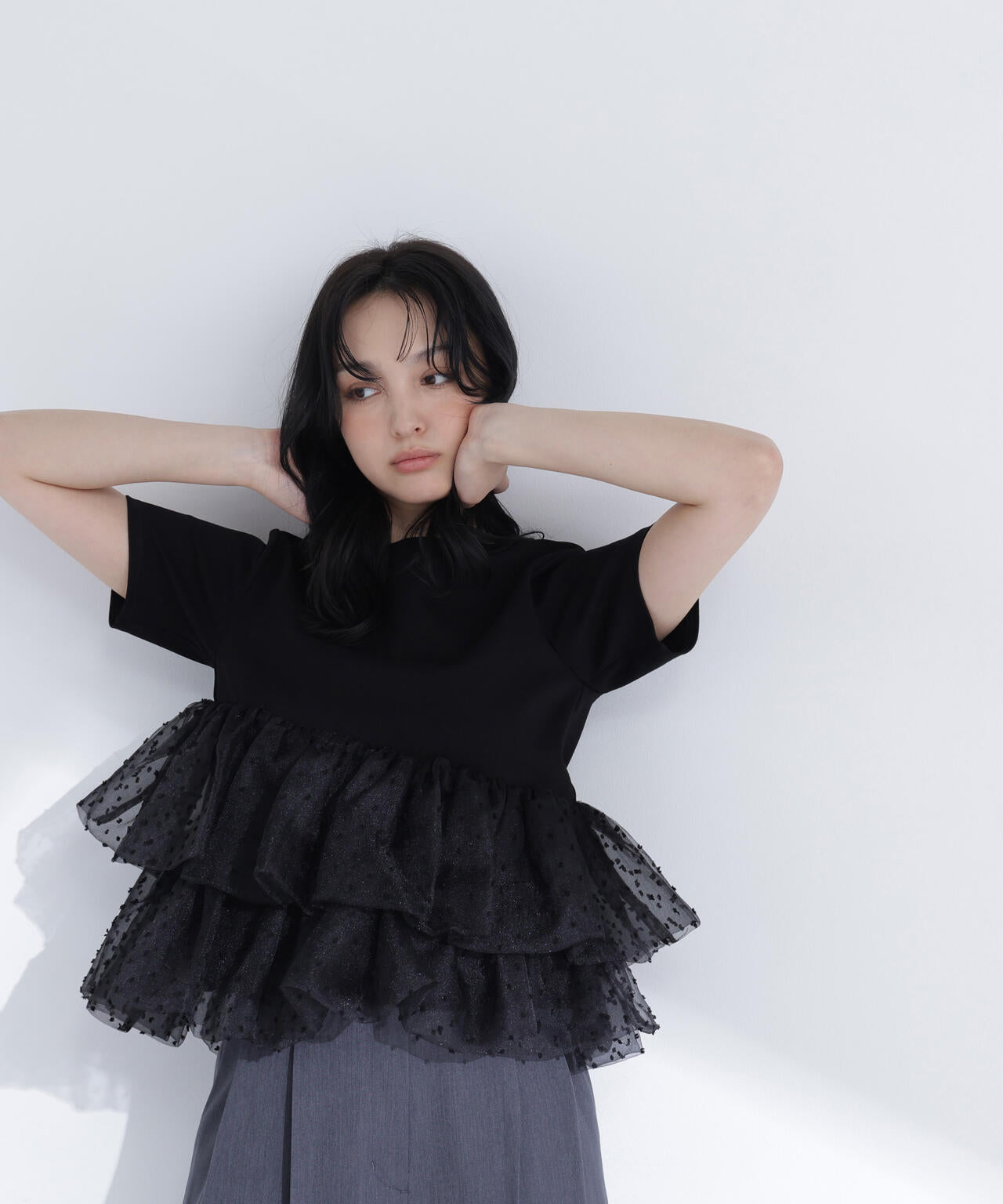 カットドビーティアードカットソー | NATURAL BEAUTY BASIC