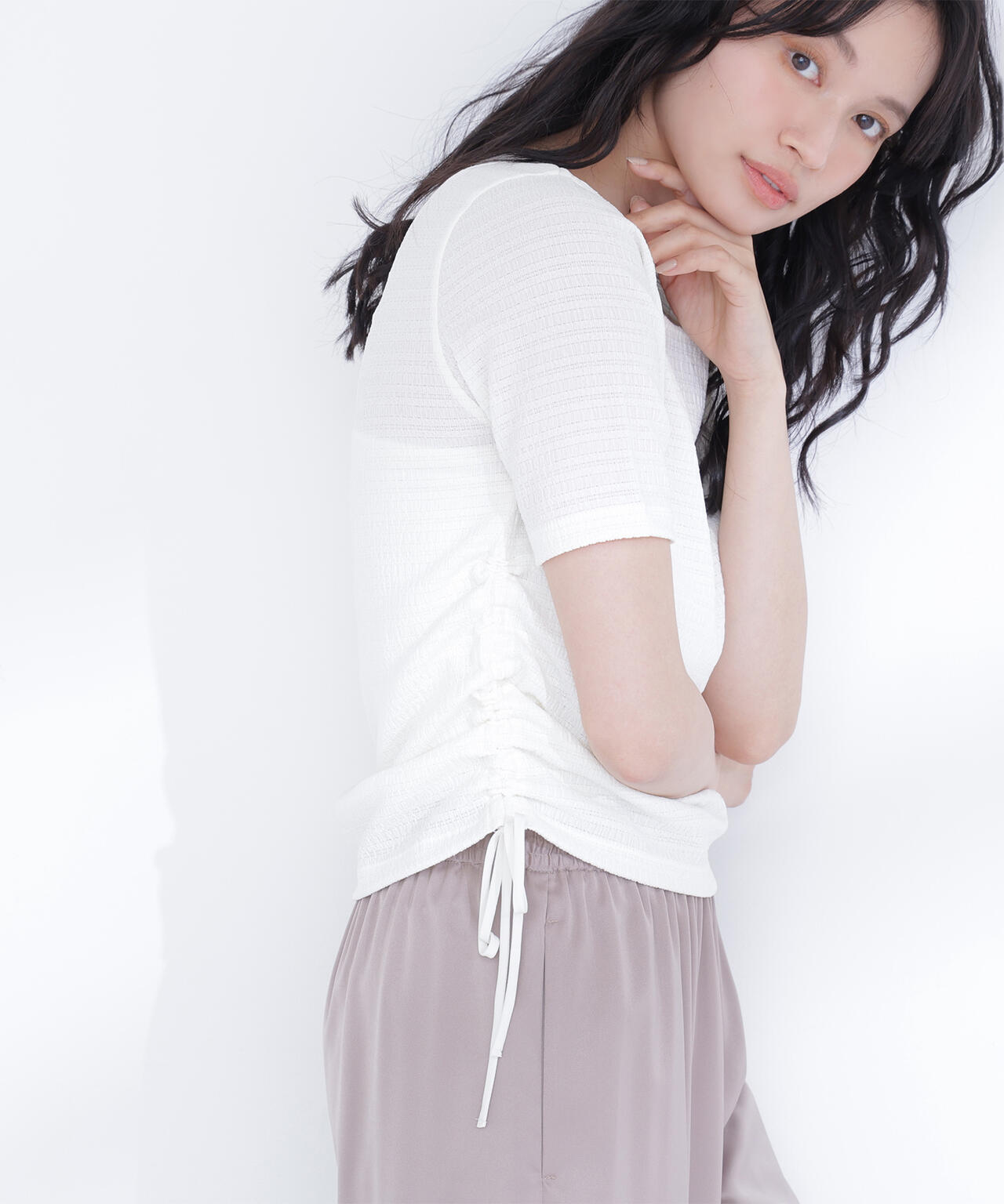 ドロストヘムカットソー | NATURAL BEAUTY BASIC（ナチュラル