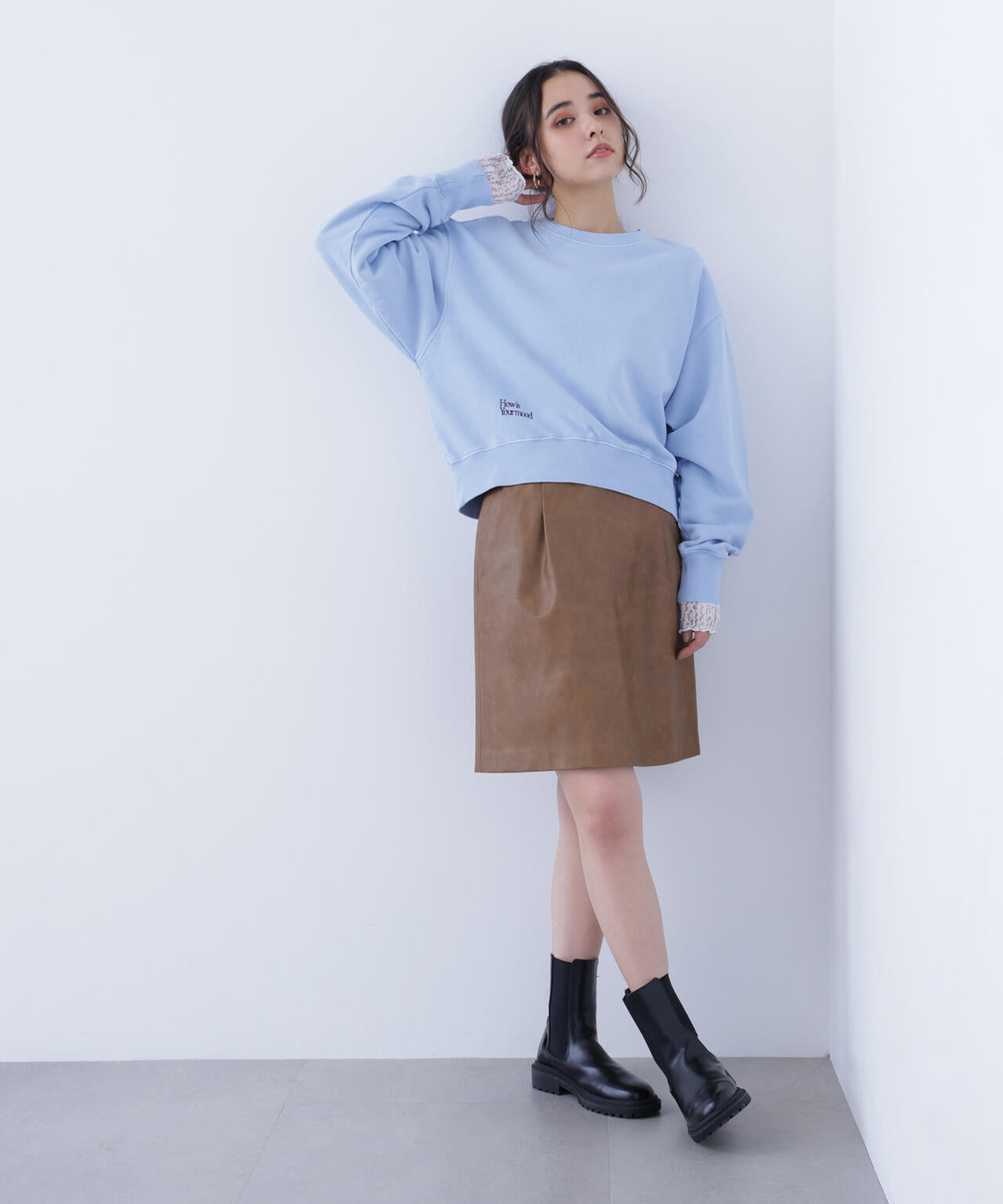 ロゴ刺繍スウェットプルオーバー | N. Natural Beauty Basic*（エヌ