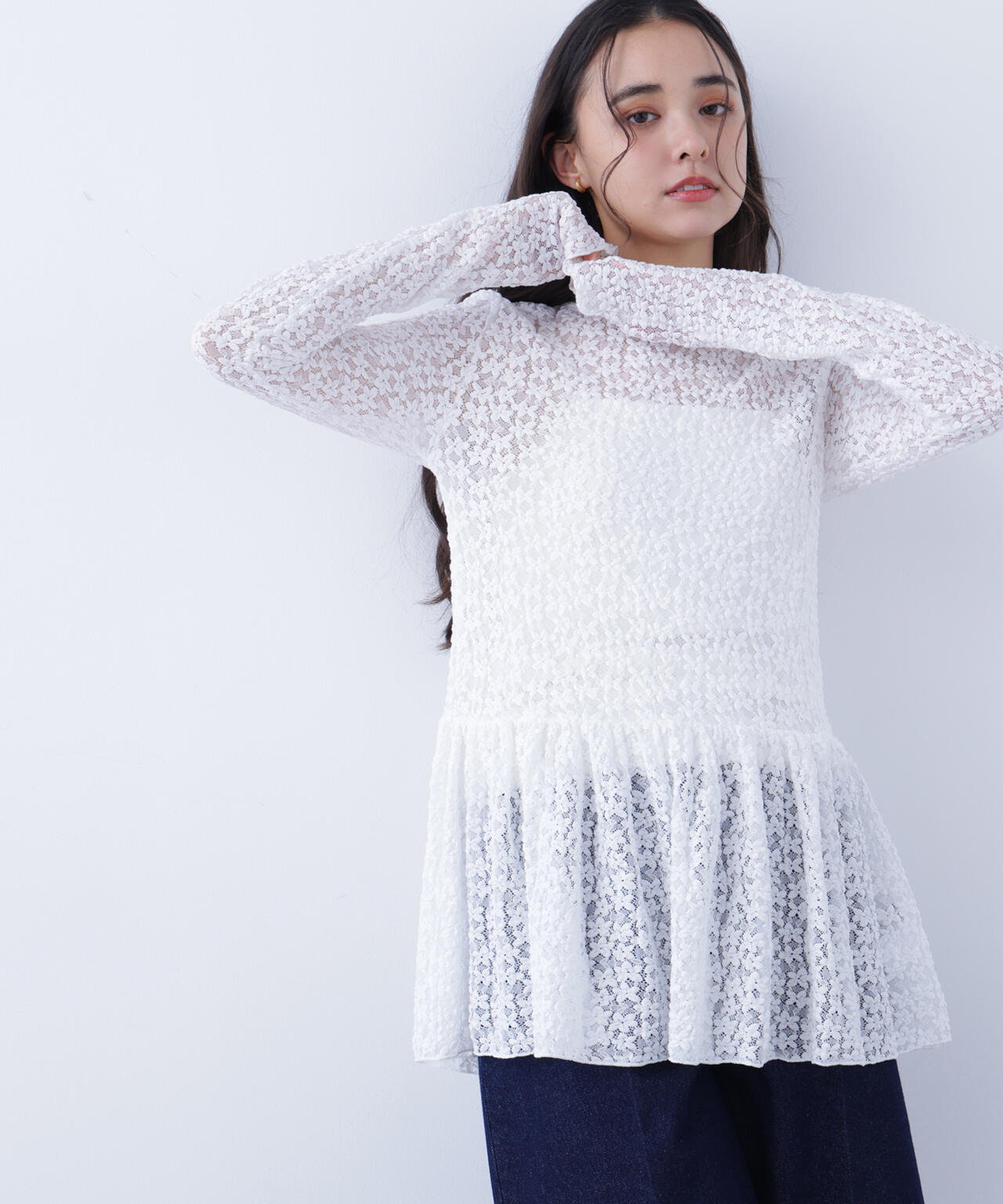 レースペプラムトップス | N. Natural Beauty Basic*（エヌ ナチュラル