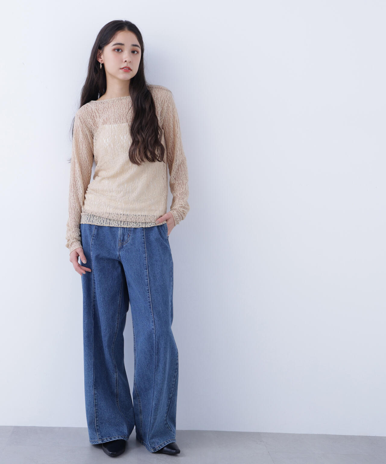 レースカットソー | N. Natural Beauty Basic*（エヌ ナチュラル