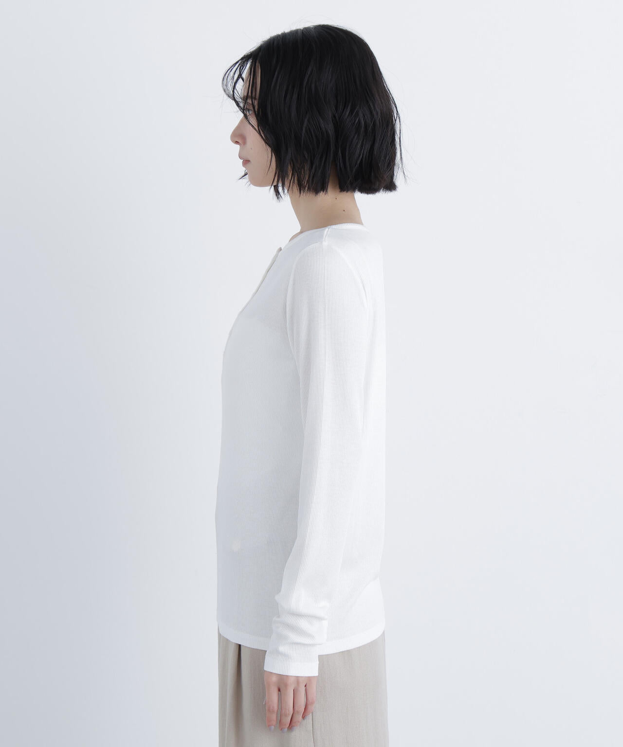 ヘンリーネックカットソー | N. Natural Beauty Basic*（エヌ