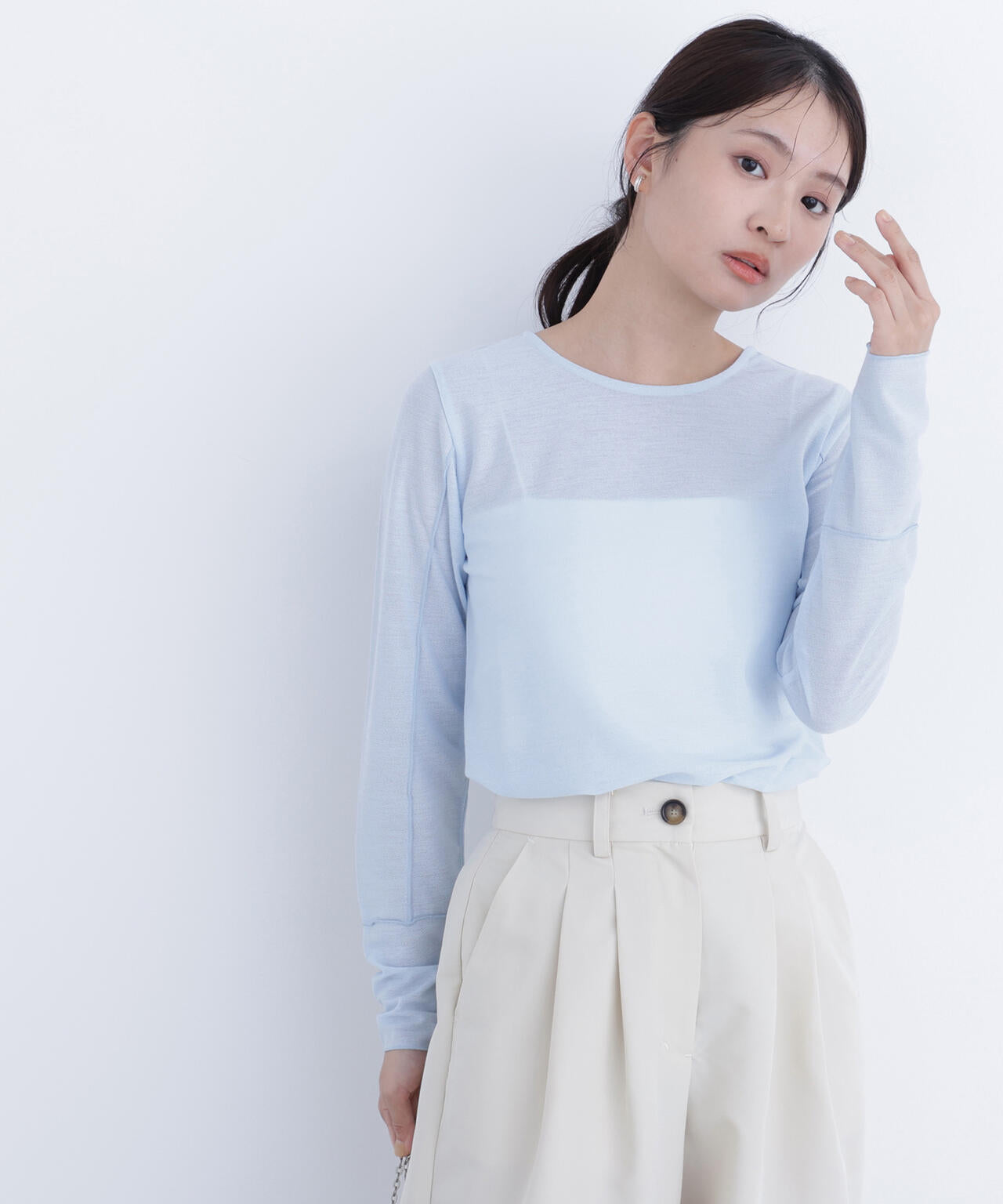 シアーメロウカットソー