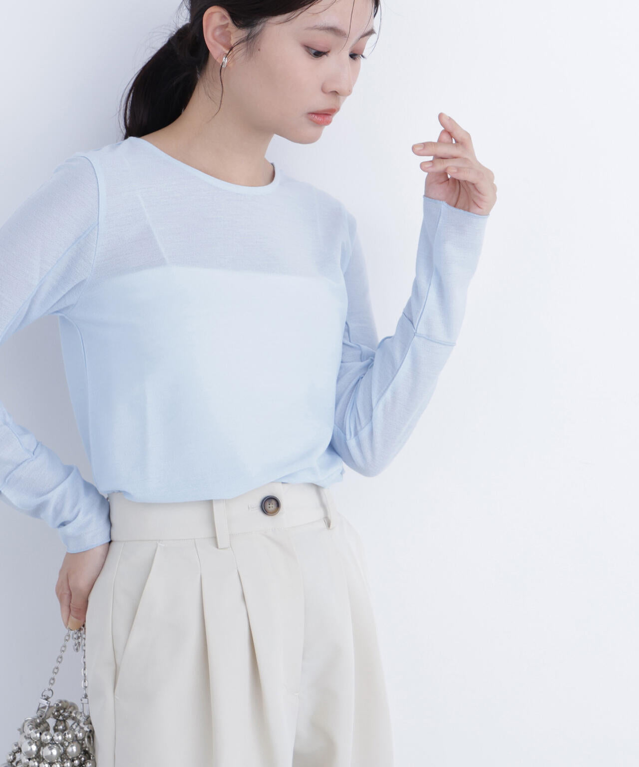 シアーメロウカットソー