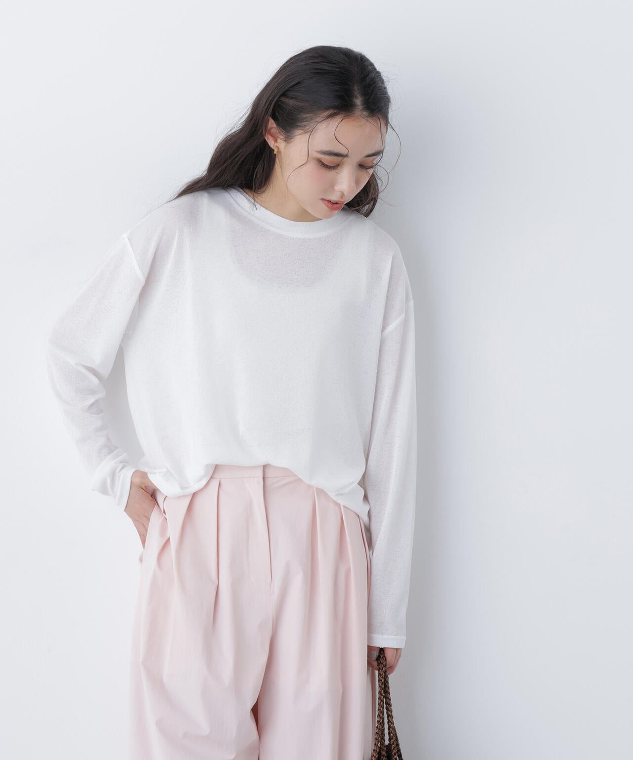 NATURAL BEAUTY - 長袖カットソー スラブ天竺カットソー長袖 | N. Natural Beauty Basic*（エヌ