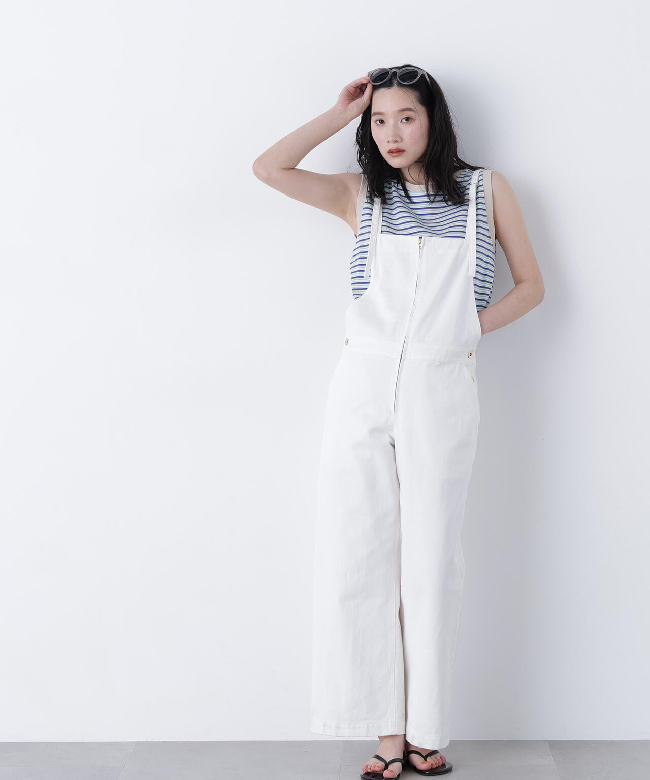<STAR & STRIPE>ボーダーカットソーノースリーブ