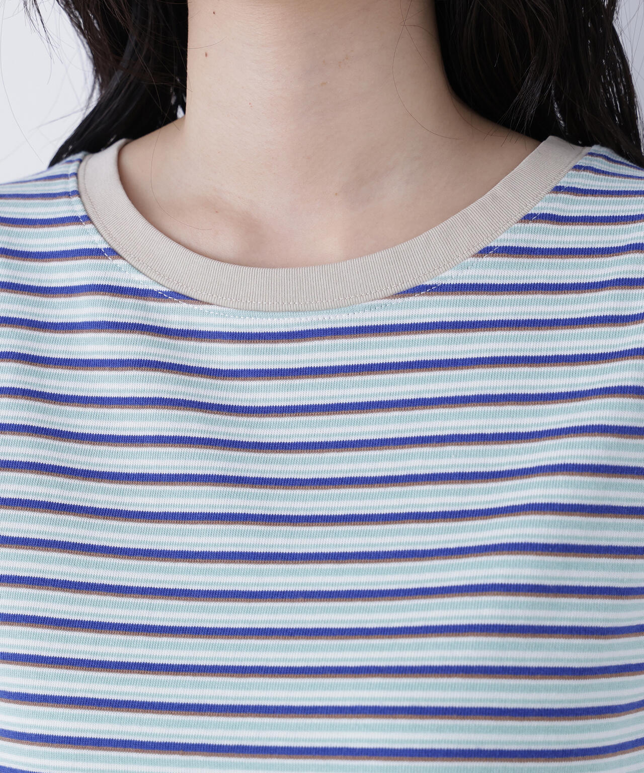 <STAR & STRIPE>ボーダーカットソーノースリーブ
