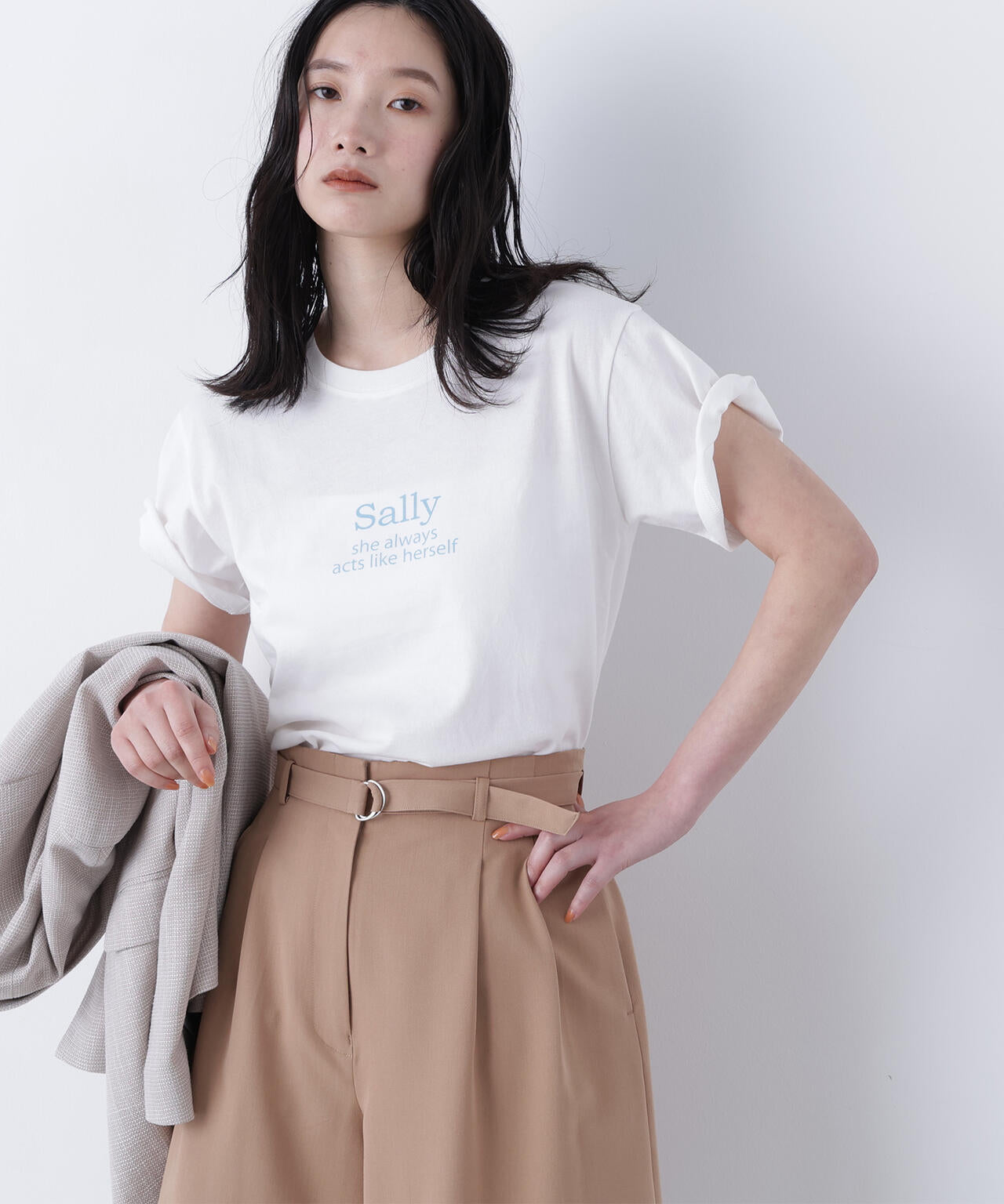 【6/12 10:00～6/15 SPECIAL COUPON 対象商品】（FUDGE掲載）ロゴプリントTシャツ