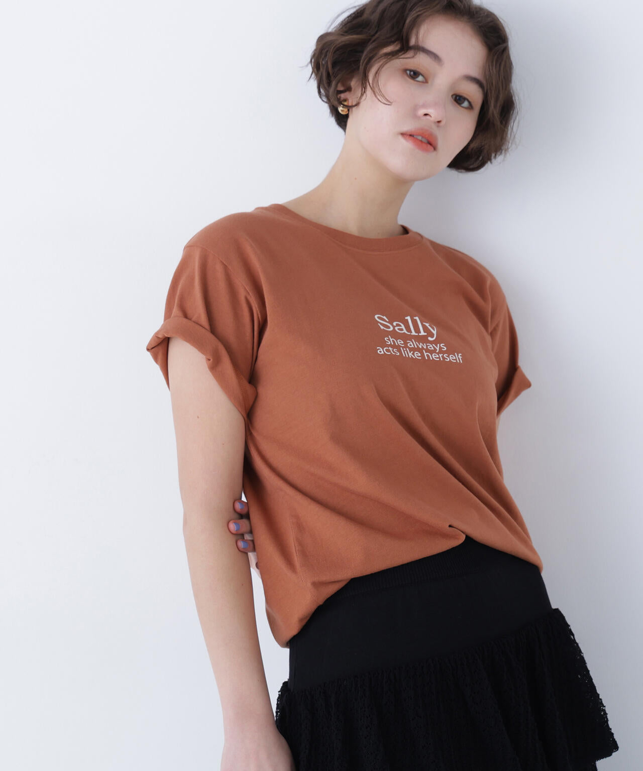 【6/12 10:00～6/15 SPECIAL COUPON 対象商品】（FUDGE掲載）ロゴプリントTシャツ