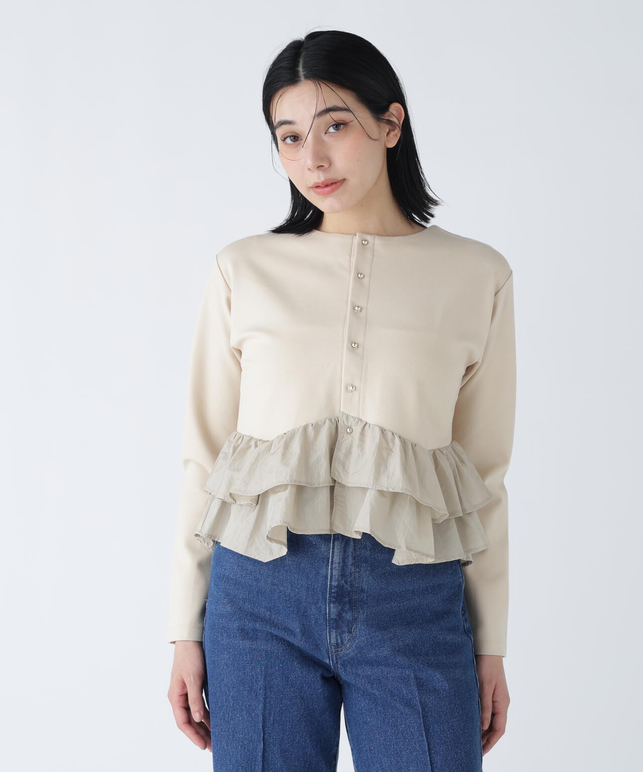 H:163cm B:84cm W:64 cm H:89cm 着用サイズ：FR