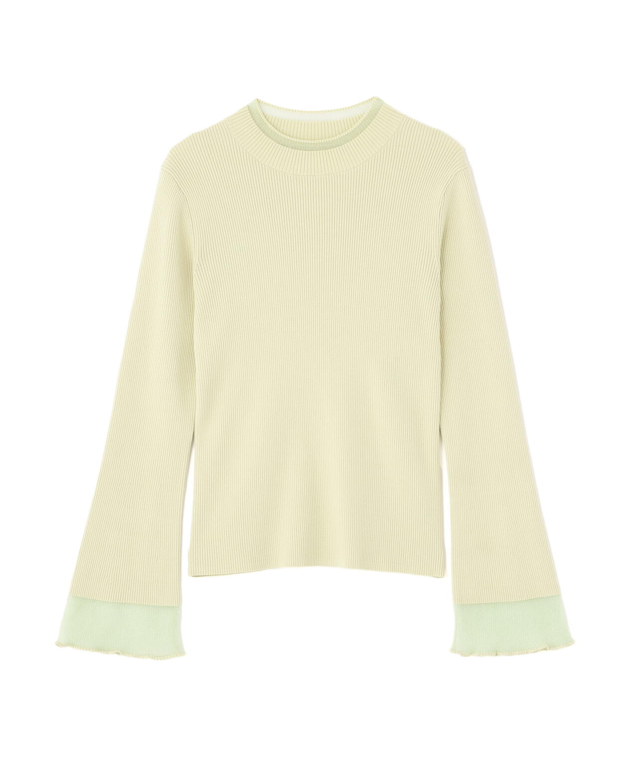 新品⭐︎ プリーツカフス長袖タートルリブニット シアーフレアカフスリブニット | NATURAL BEAUTY BASIC（ナチュラル