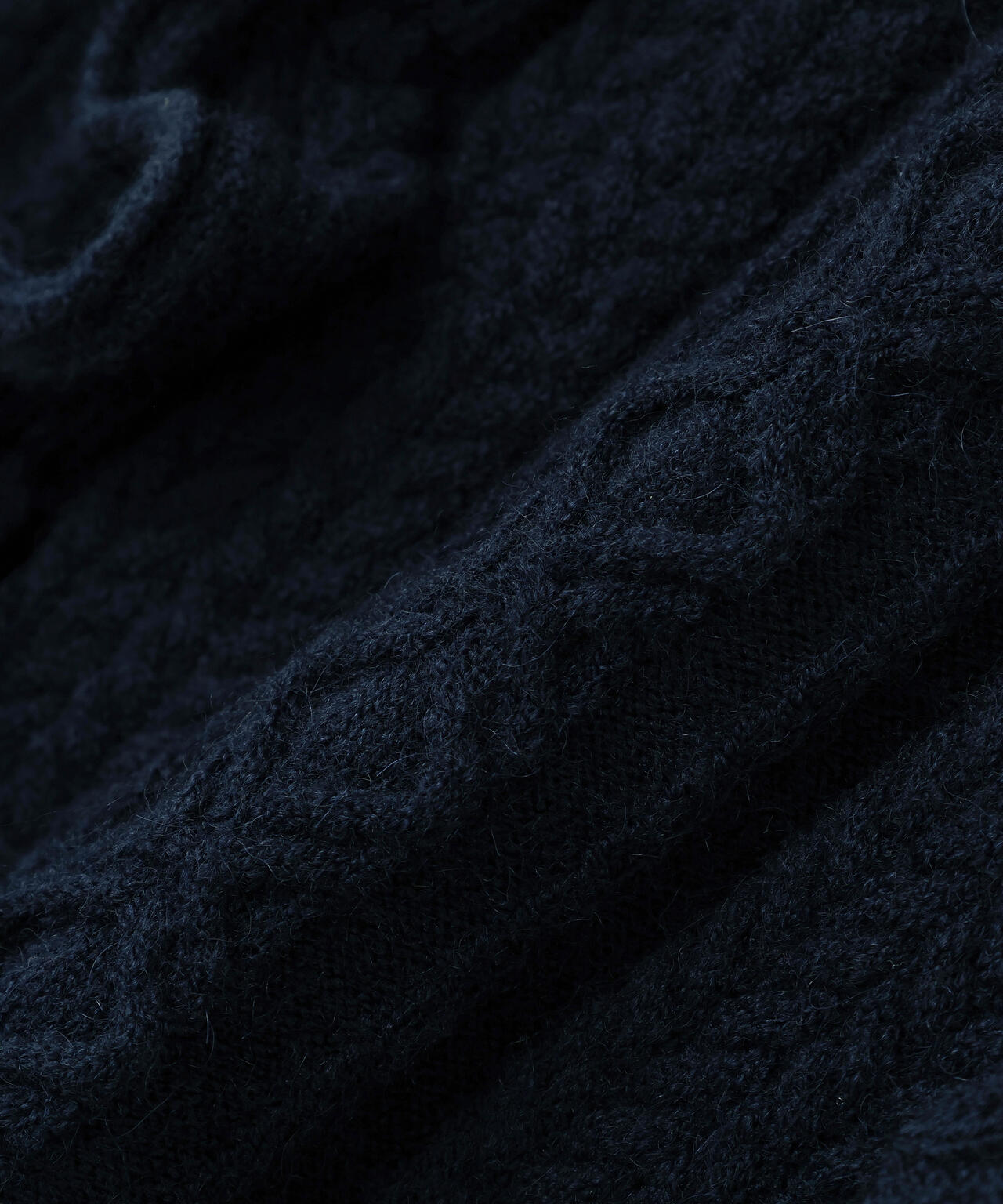 ミニケーブルフリルニット