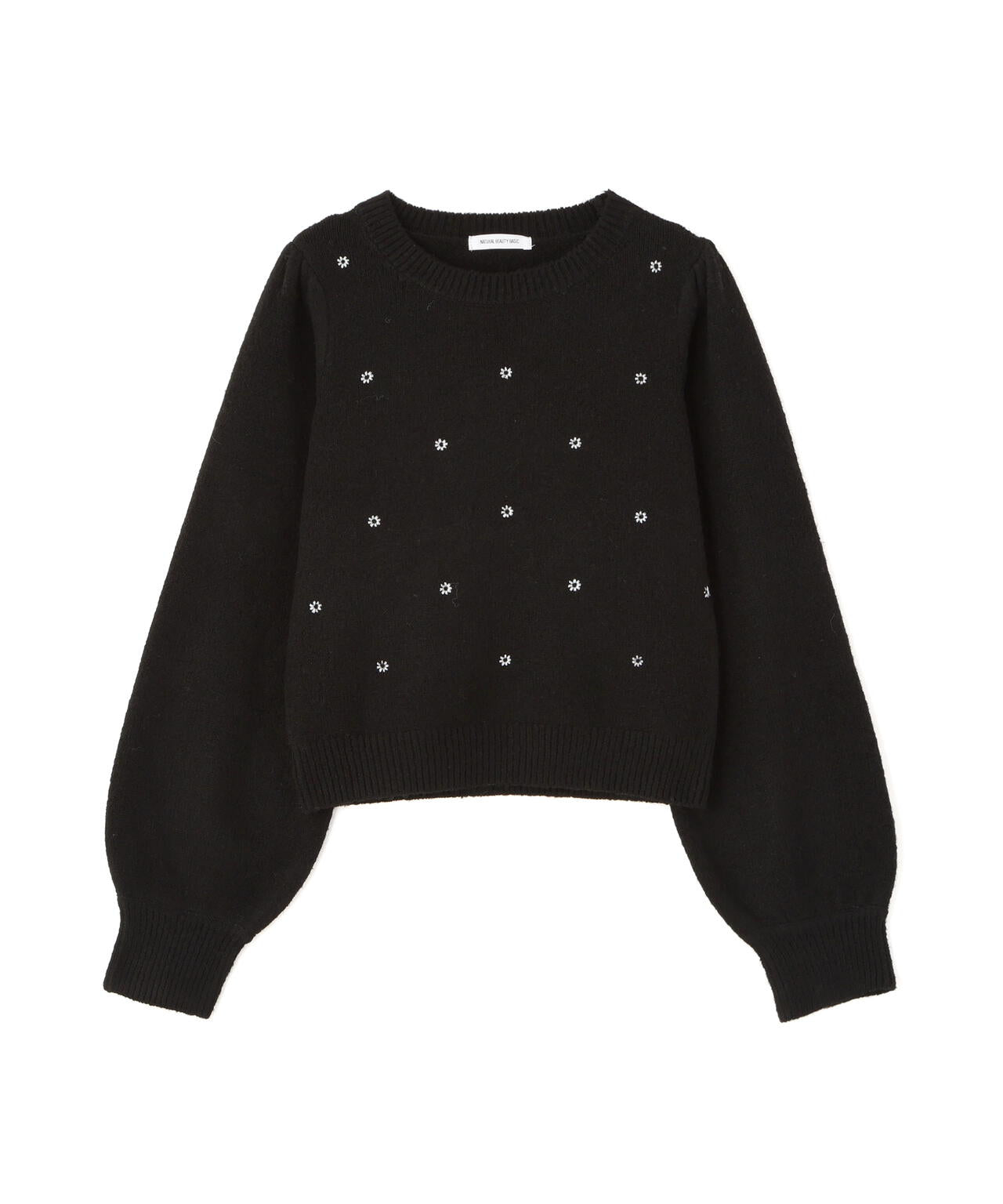 フラワー刺繍ニット | NATURAL BEAUTY BASIC（ナチュラルビューティー