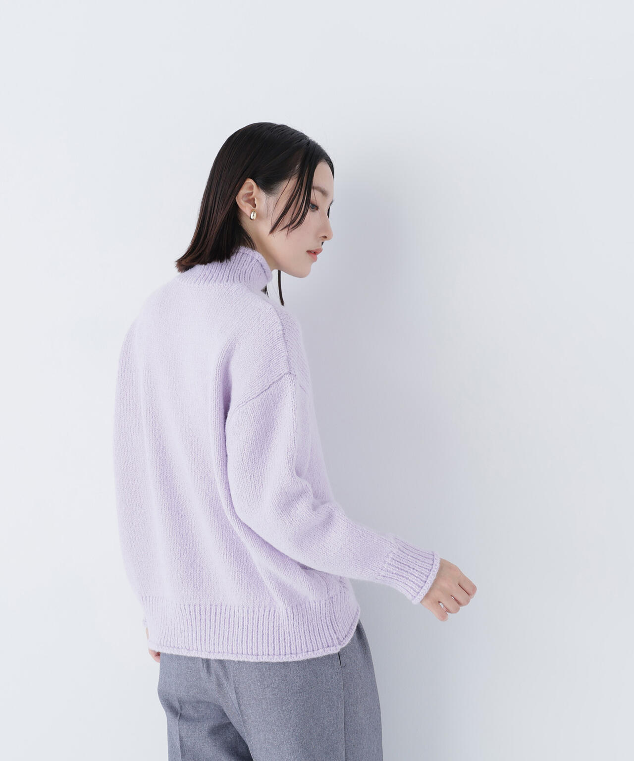 ロールネックニットブルオーバー | NATURAL BEAUTY BASIC（ナチュラル