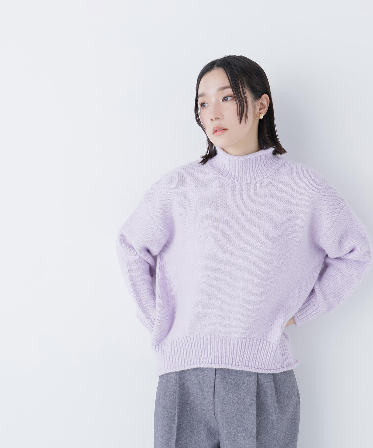 ナチュラルビューティーベーシック（NATURAL BEAUTY BASIC）/ロールネックニットブルオーバー ロールネックニットブルオーバー | NATURAL BEAUTY BASIC（ナチュラル