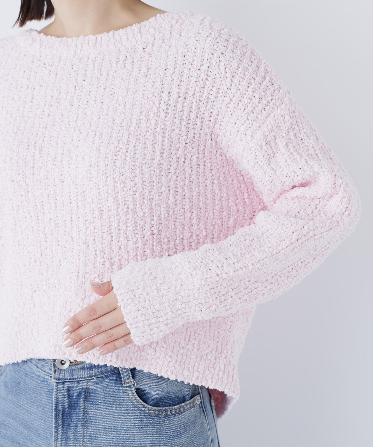 ニット　ピンク値下げ中 ネップオーバーニット | NATURAL BEAUTY BASIC（ナチュラル