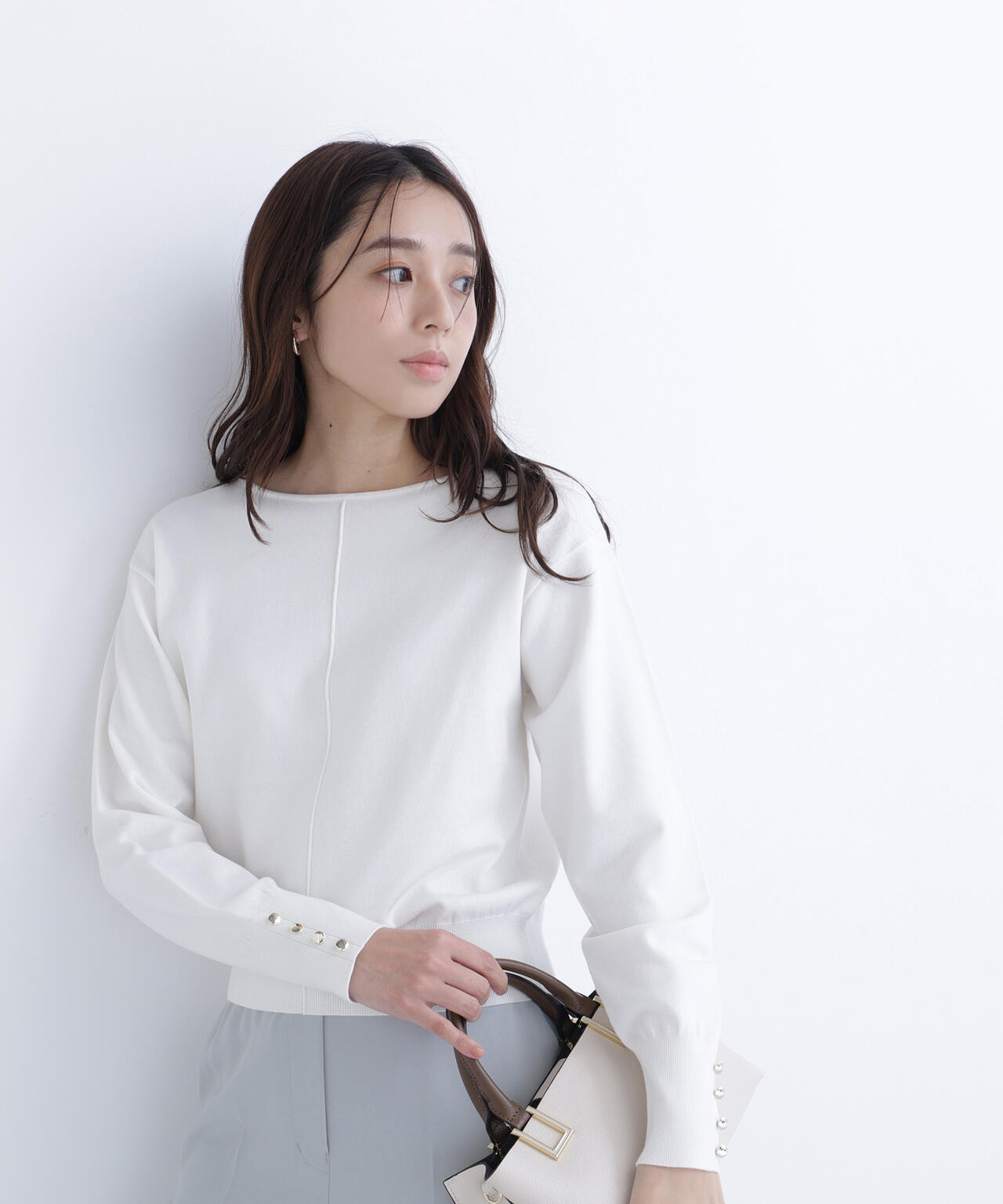 フロントラインドルマンニット | NATURAL BEAUTY BASIC（ナチュラル