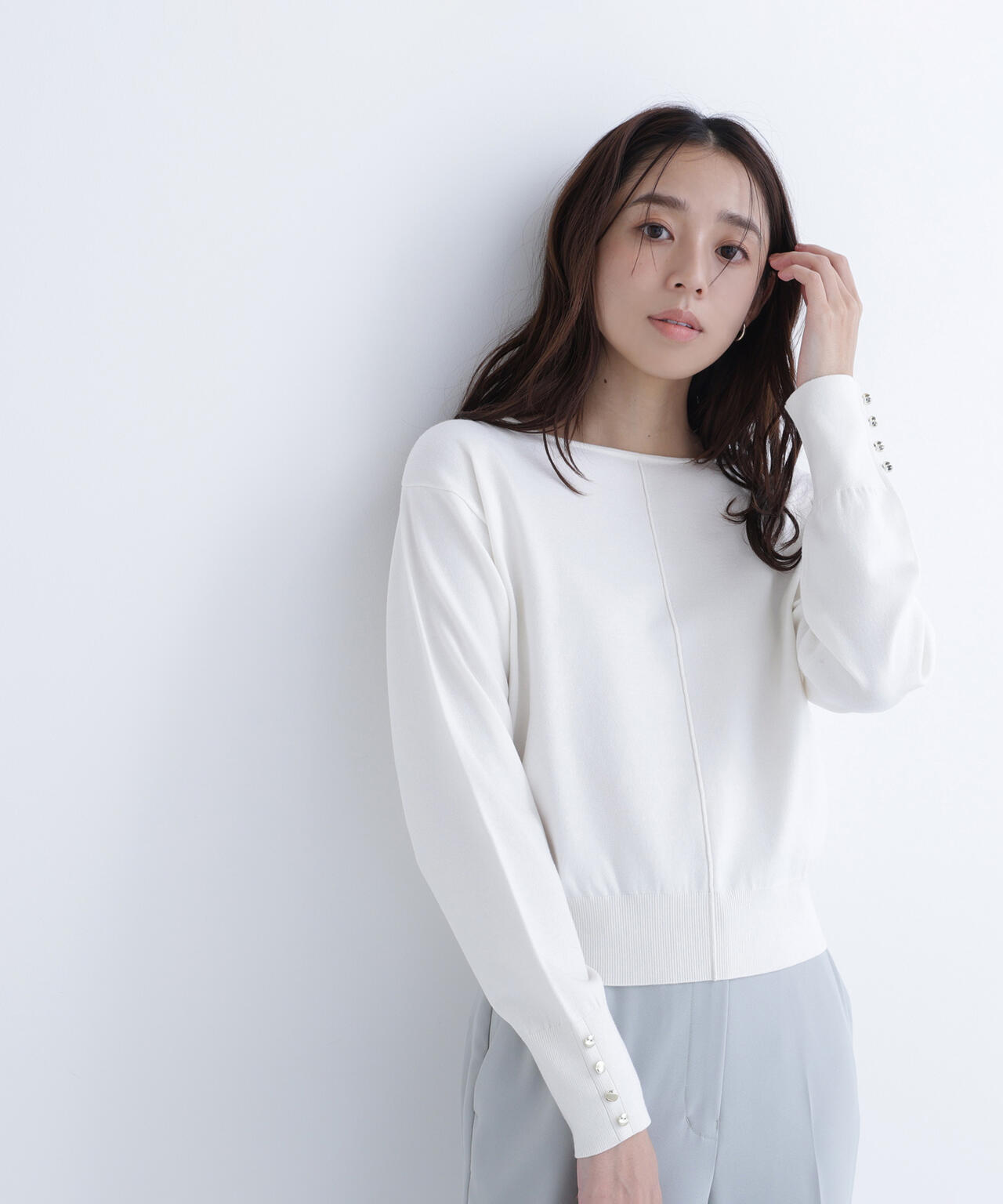 フロントラインドルマンニット | NATURAL BEAUTY BASIC（ナチュラル