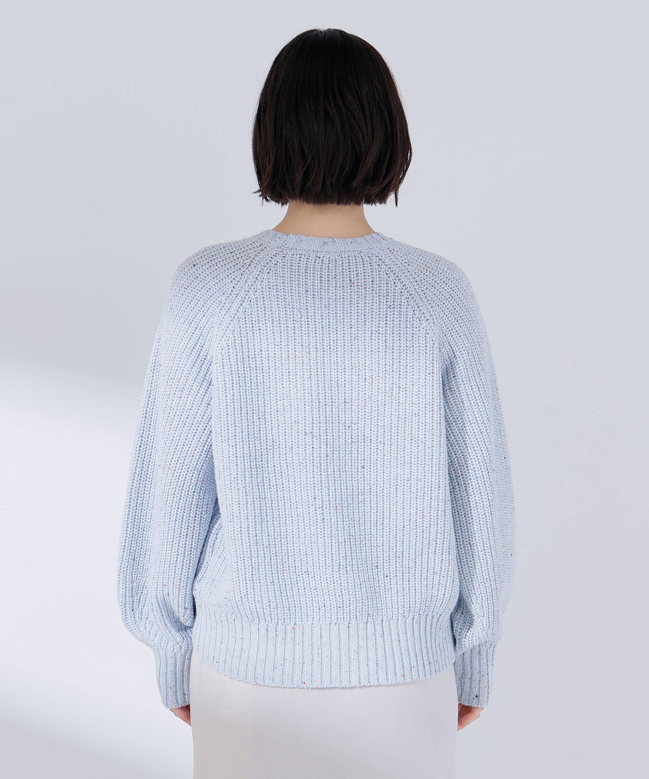 カラーネップオーバーニット