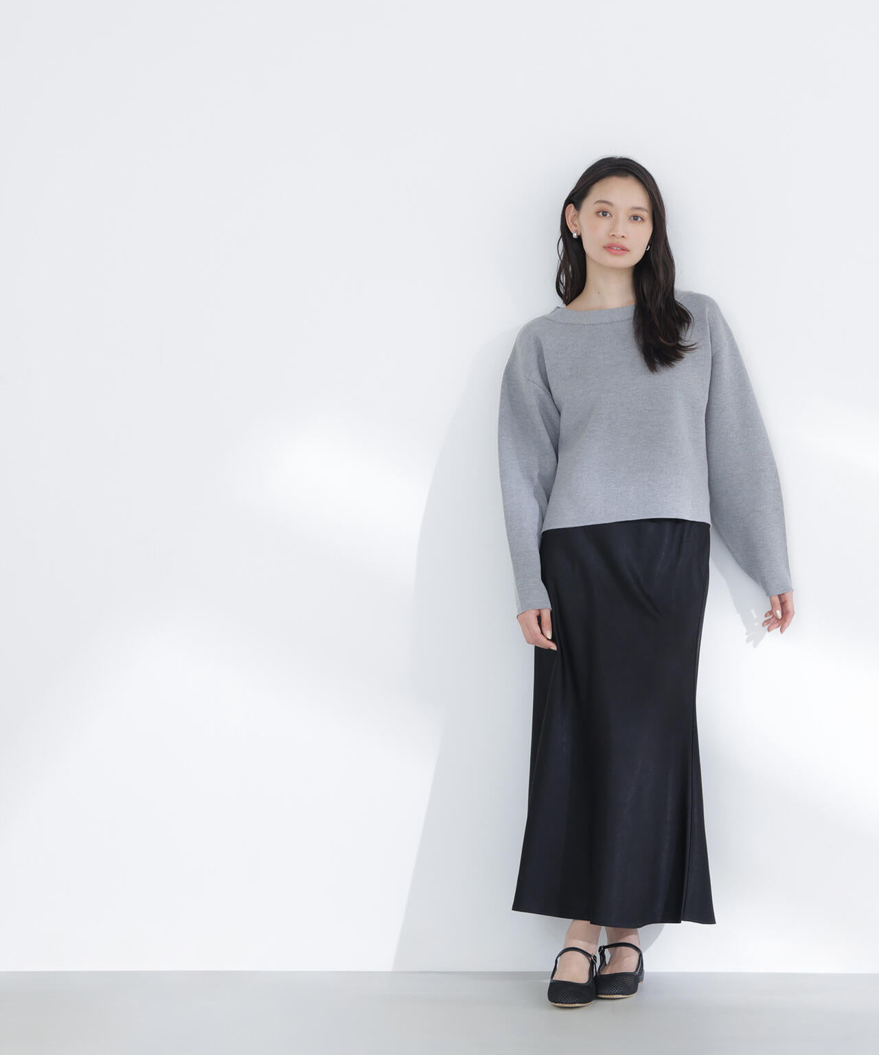 スウェットライクフォルムニット