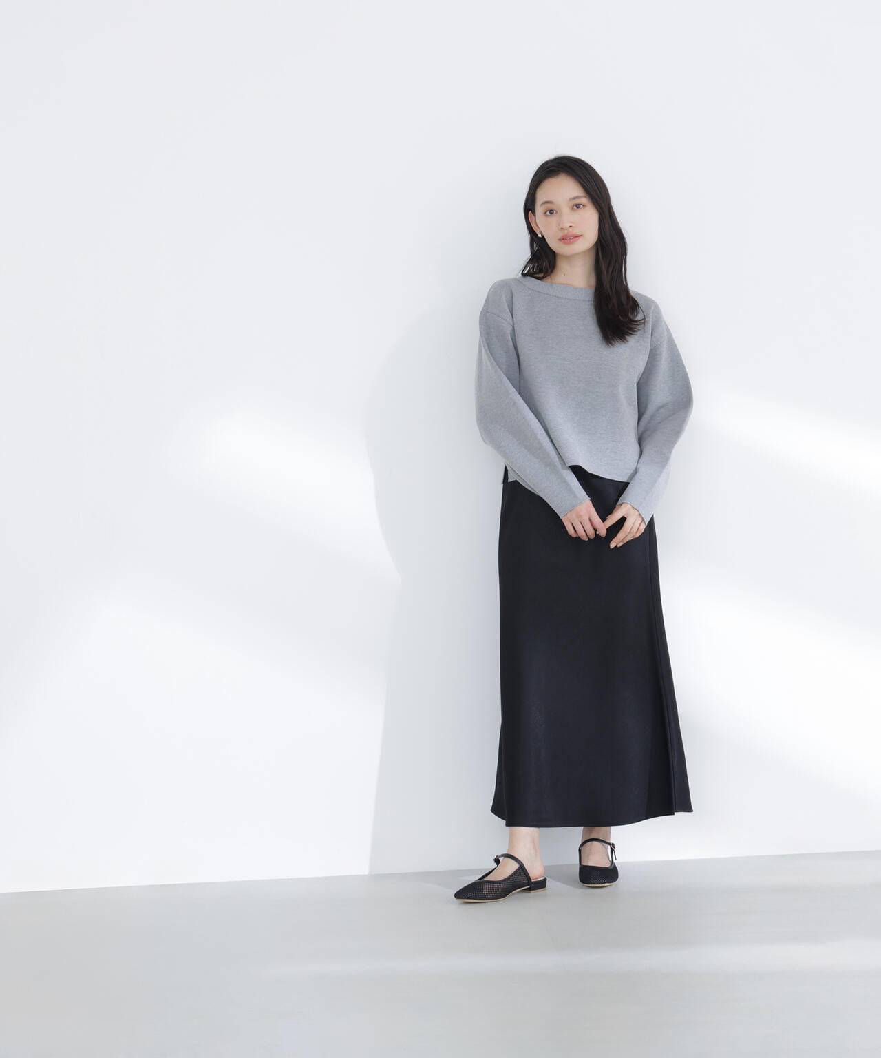 スウェットライクフォルムニット