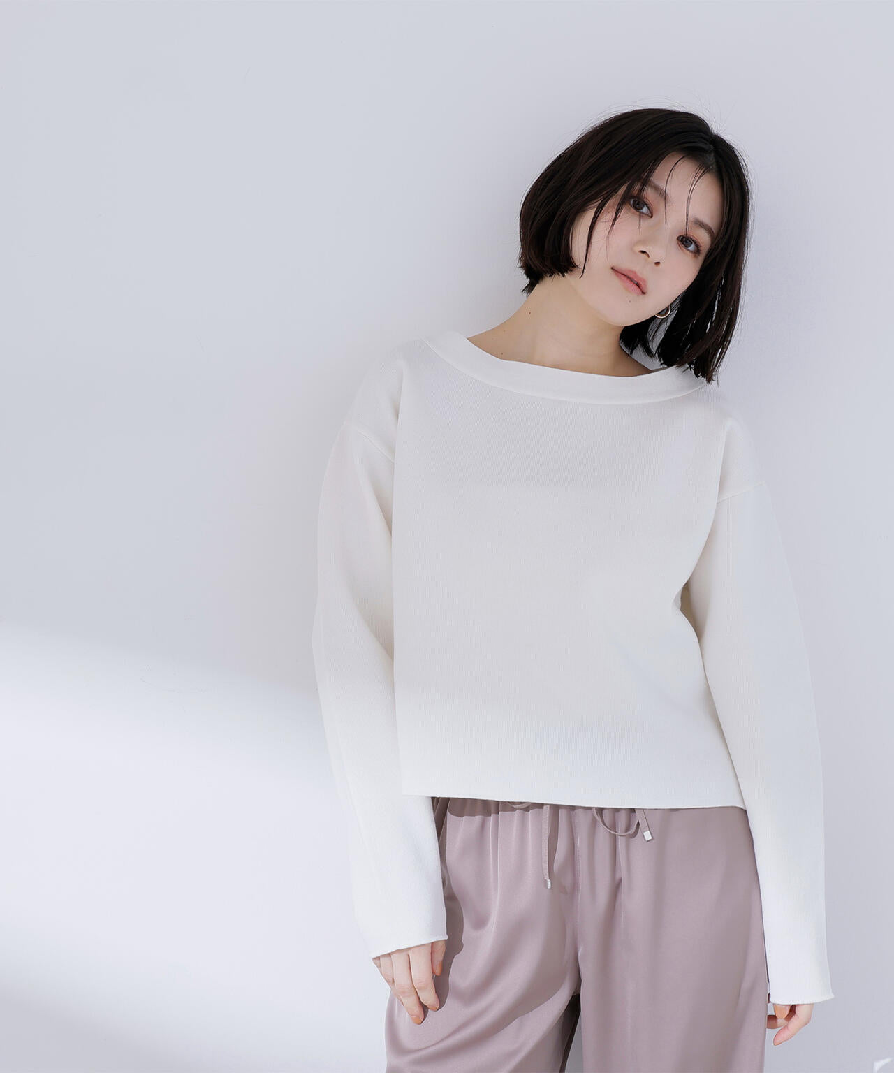 スウェットライクフォルムニット