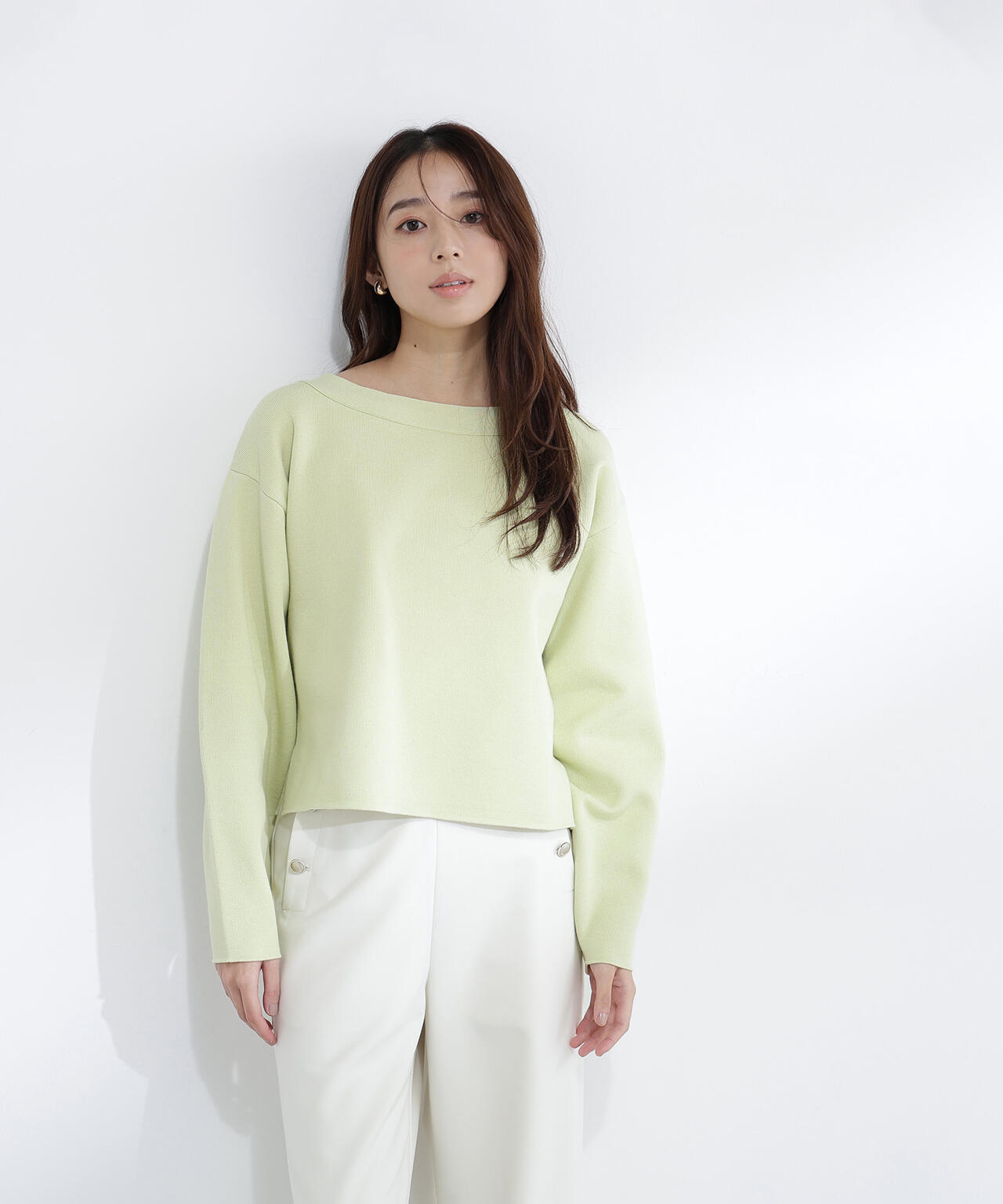 スウェットライクフォルムニット