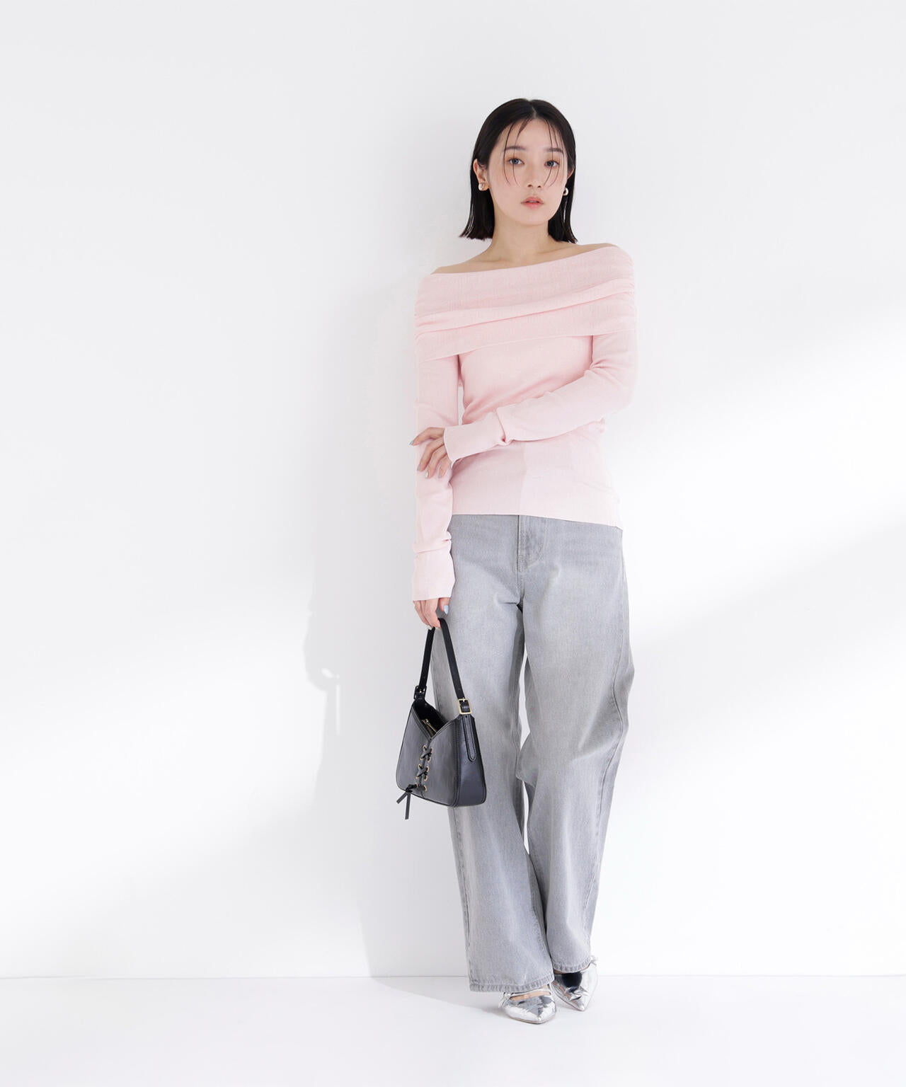 オフショルコンパクトニット | NATURAL BEAUTY BASIC（ナチュラル