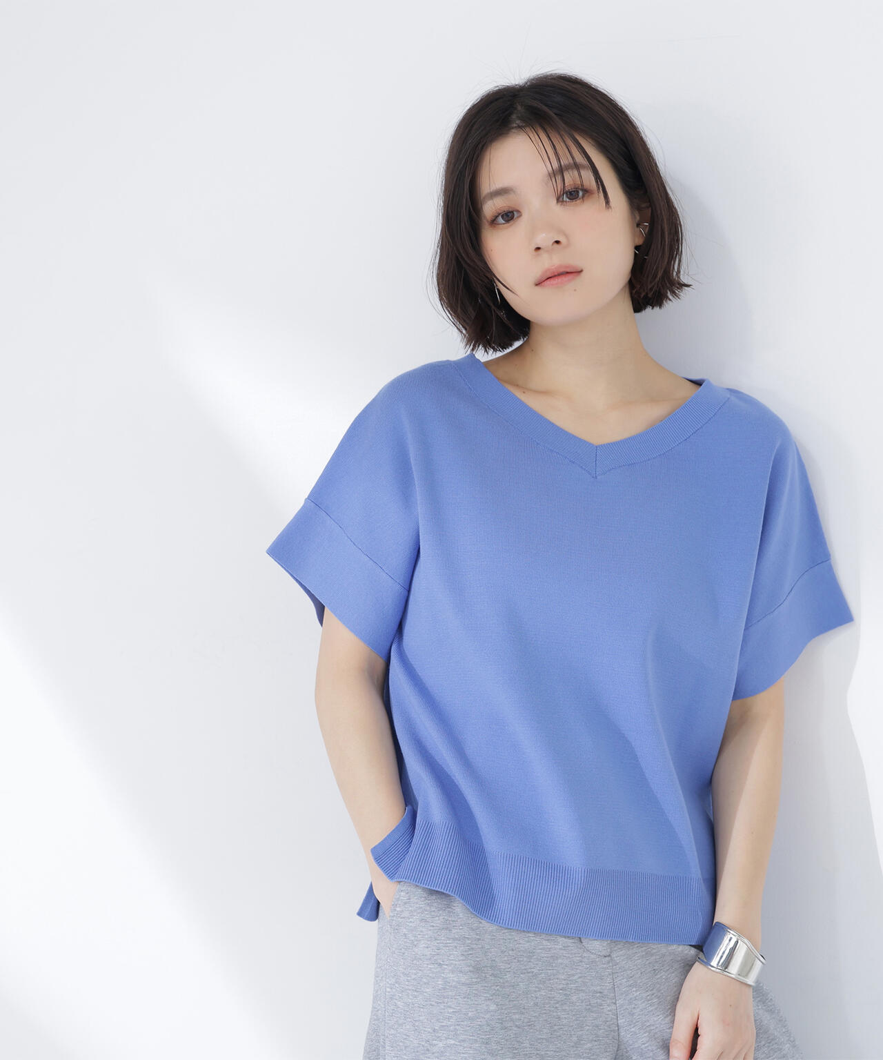 sweet掲載】総針ベーシック Vネックニット | NATURAL BEAUTY BASIC