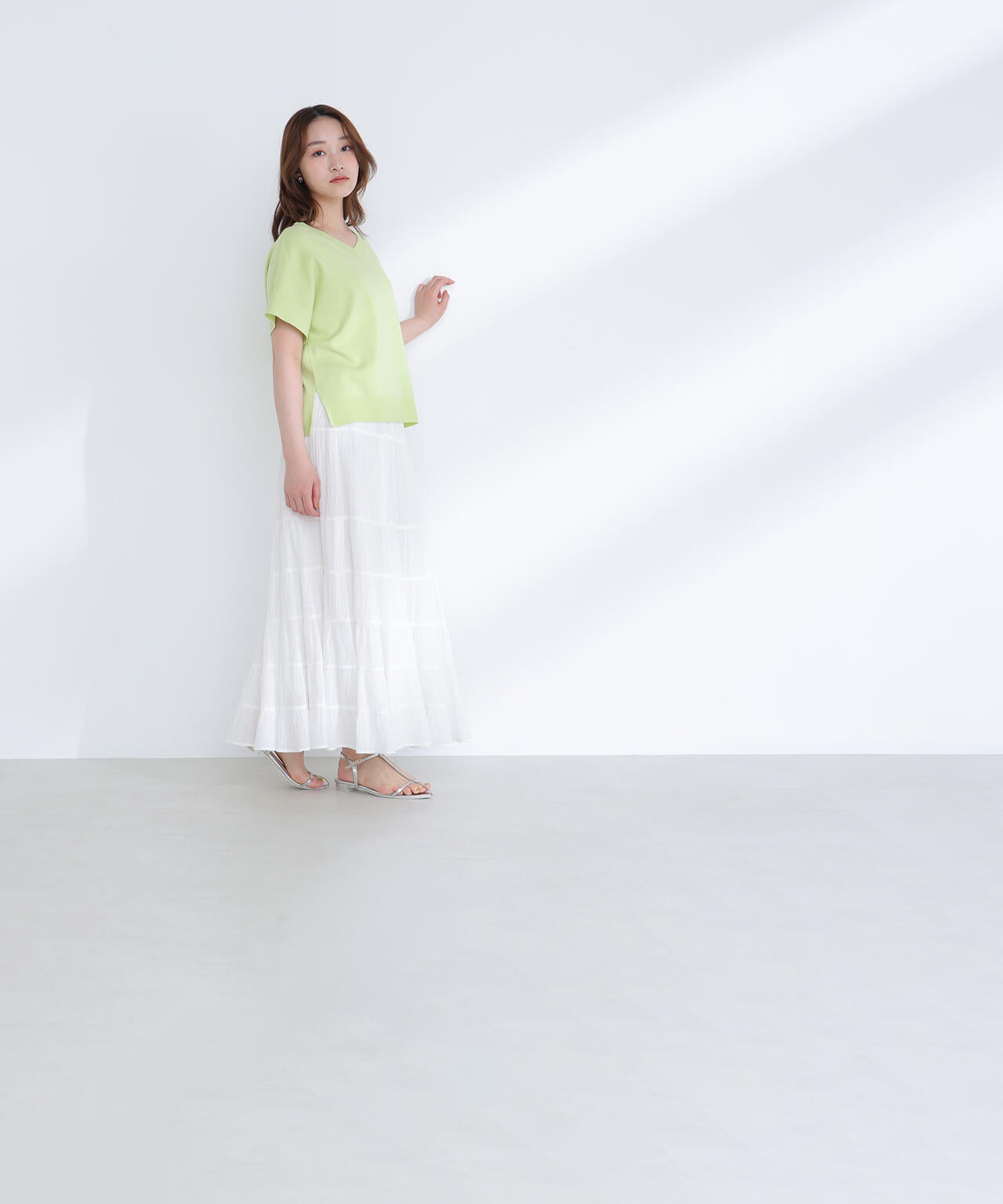 sweet掲載＞総針ベーシック Vネックニット | NATURAL BEAUTY BASIC