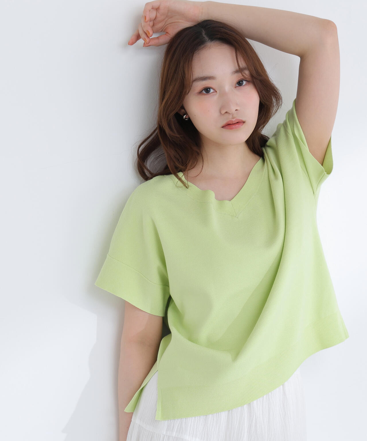 sweet掲載】総針ベーシック Vネックニット | NATURAL BEAUTY BASIC