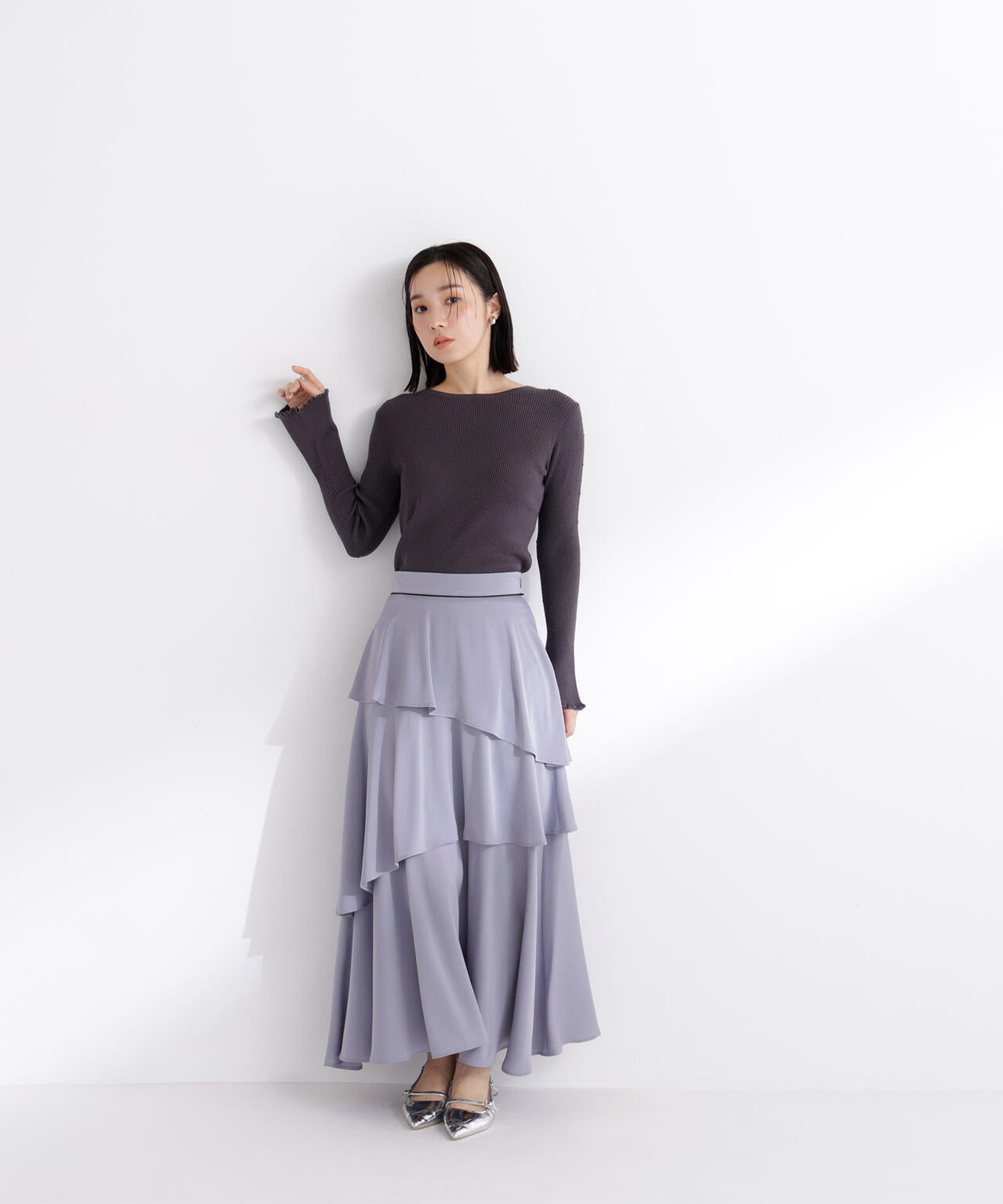 ドットジャガードニット