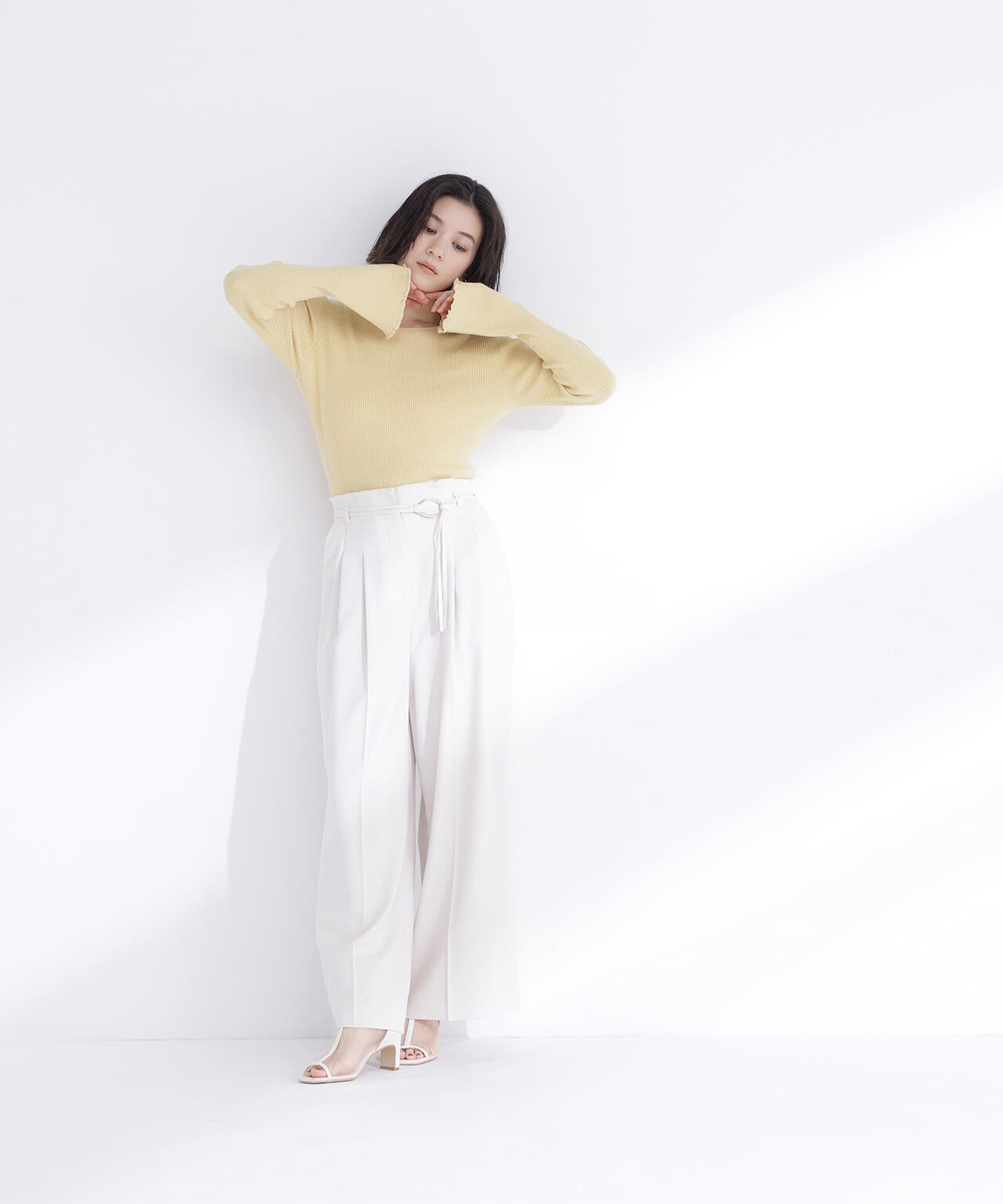 ドットジャガードニット