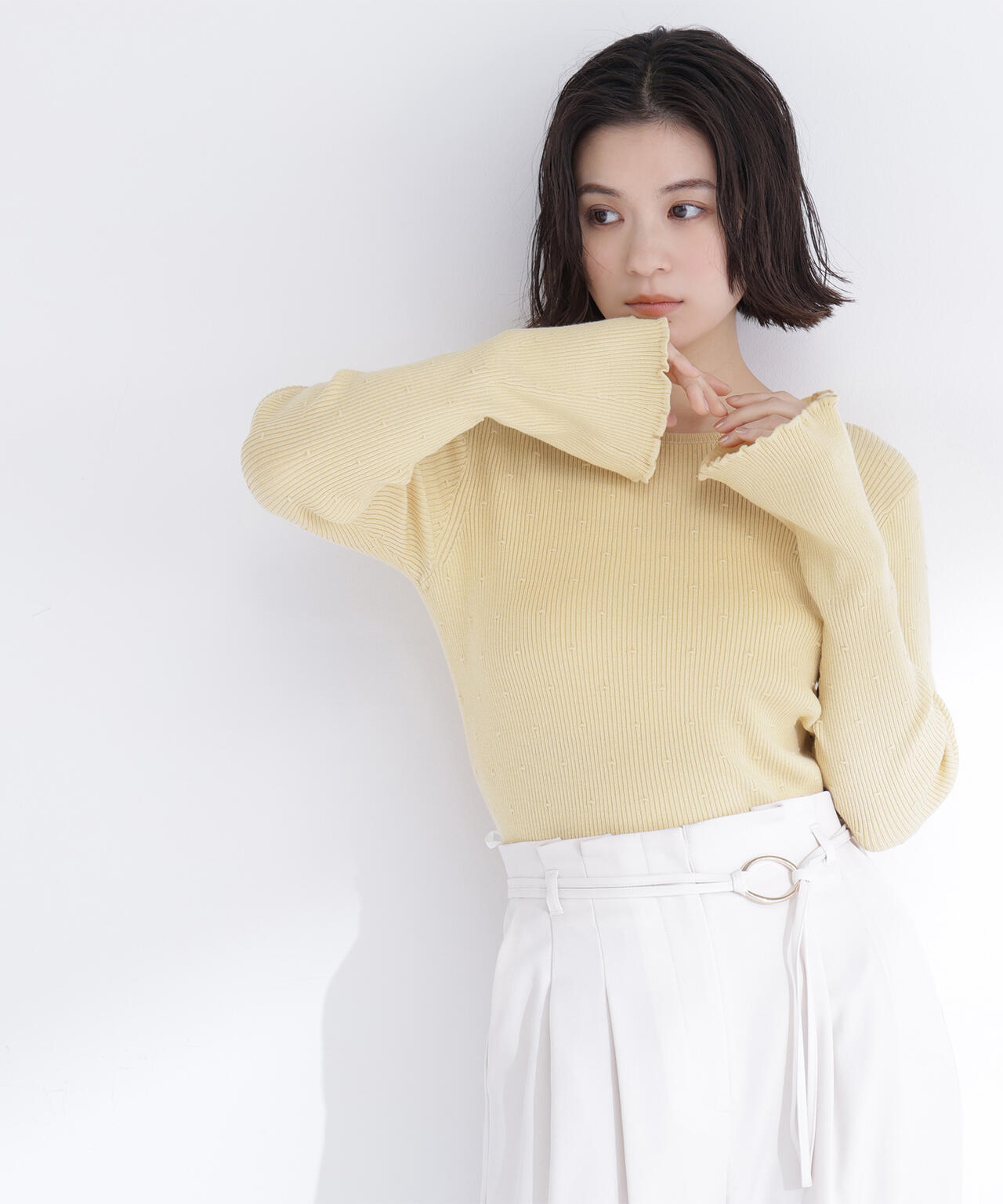 ジャガードコンパクトニット　n.natural beauty basic NATURAL BEAUTY BASIC｜オフショルコンパクトニット | Rakuten Fashion