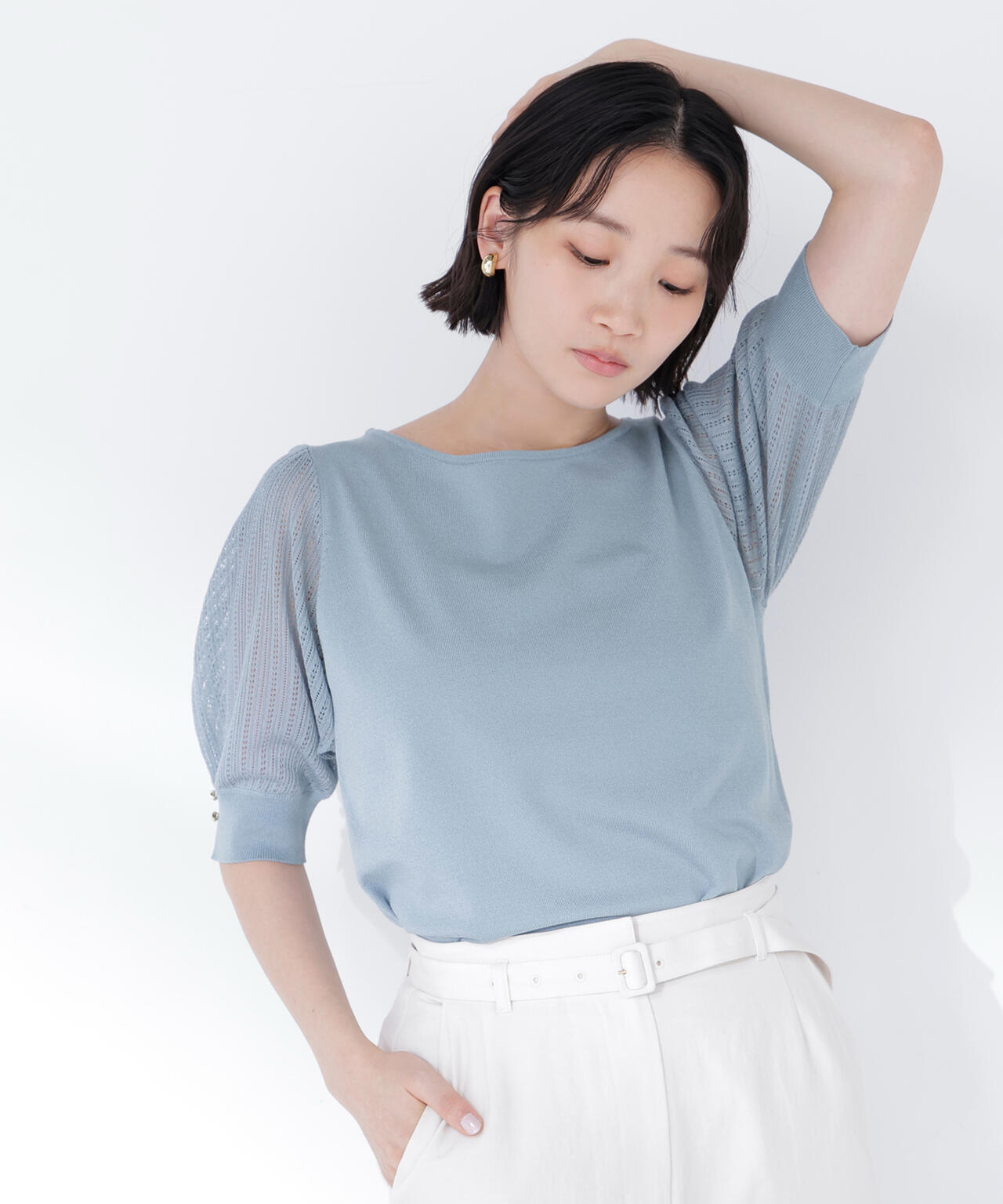 身長165　B:80 W:59 / H:85 / S:23.5 着用サイズ：FR